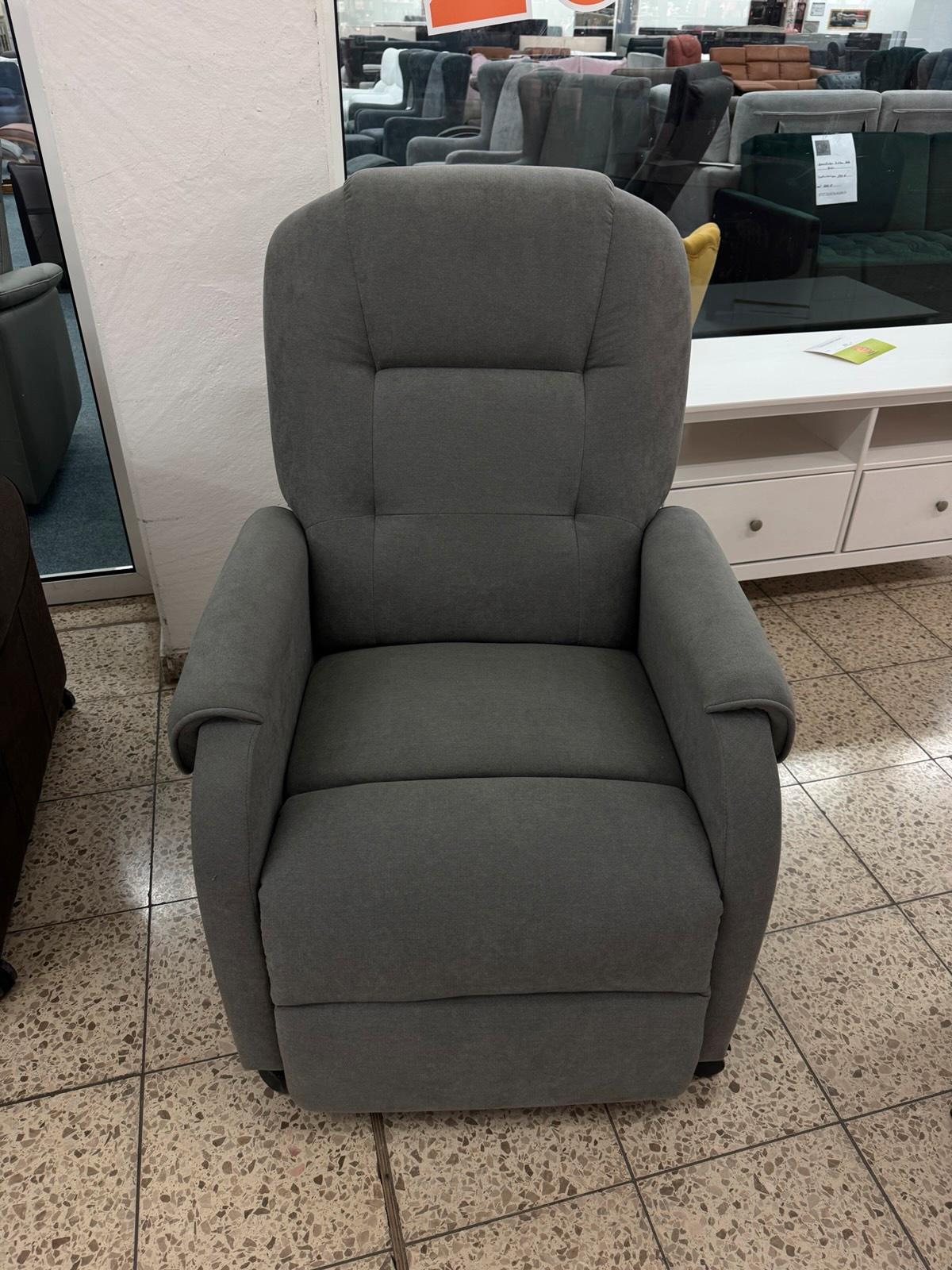 Eleganter Relaxsessel mit Seitentasche - Grau