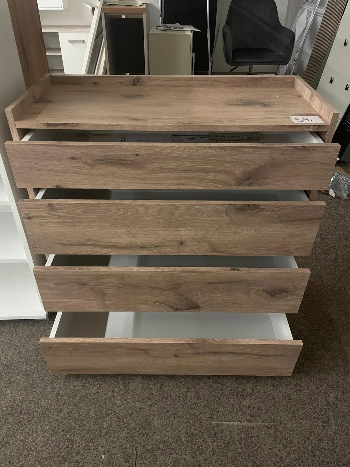 Elegante Kommode mit 4 Schubladen - Wiking Eiche - Bild 2