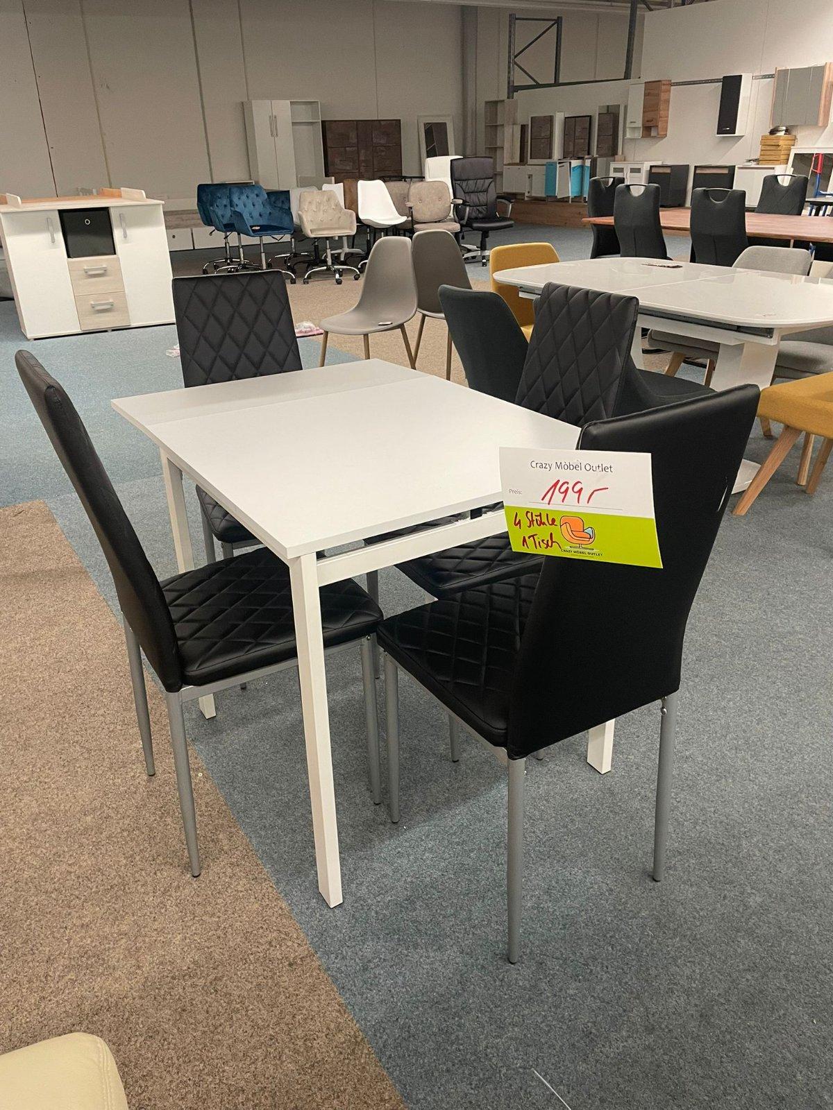 Eleganter Esstisch mit 4 Stühlen - Nur 199€!