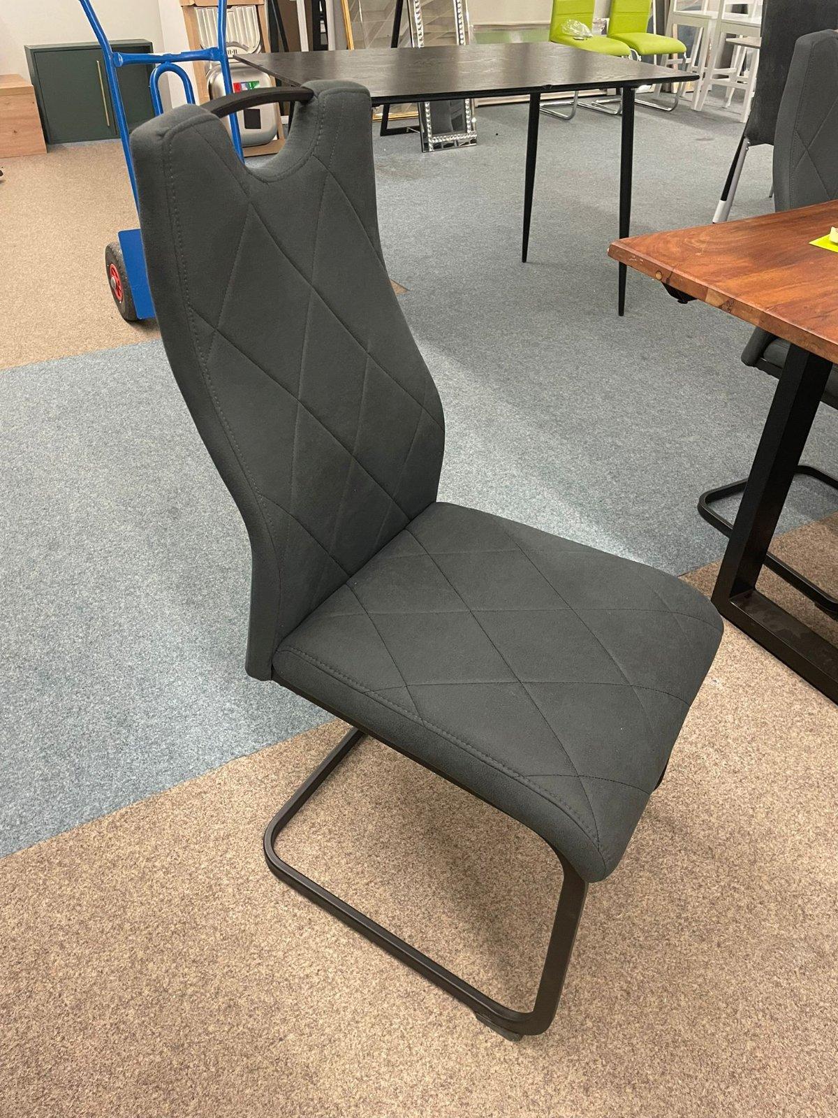 Eleganter Esszimmerstuhl in Anthrazit - Bild 2