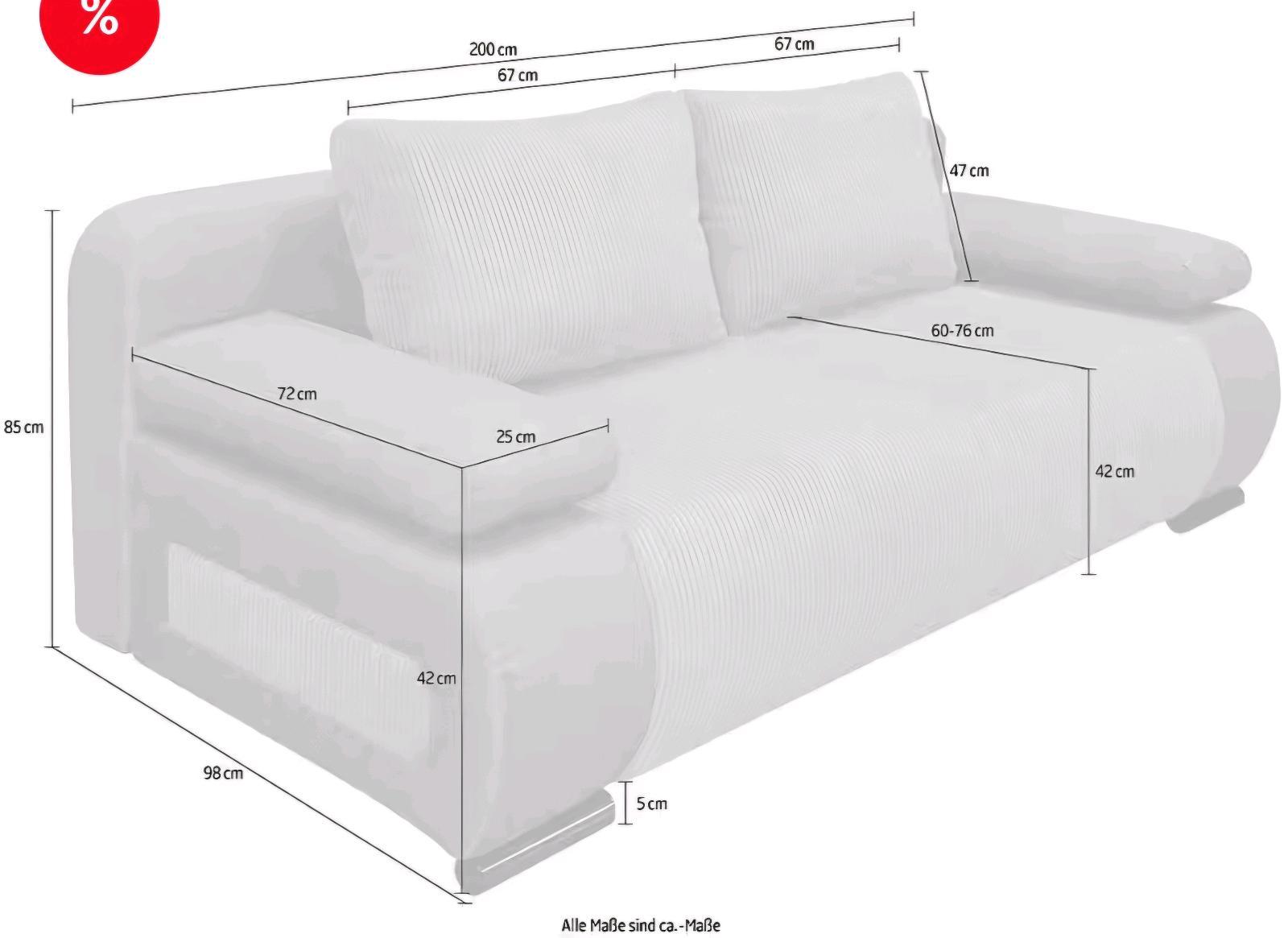 Bequemes Schlafsofa mit Bettfunktion - Bild 4
