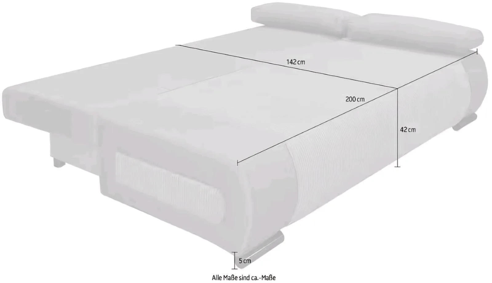 Bequemes Schlafsofa mit Bettfunktion - Bild 5