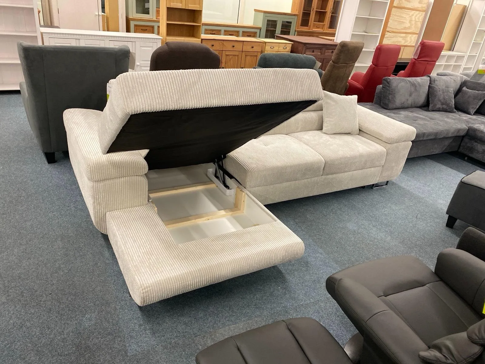 Ecksofa CORD mit Bettfunktion und Bettkasten - Bild 3