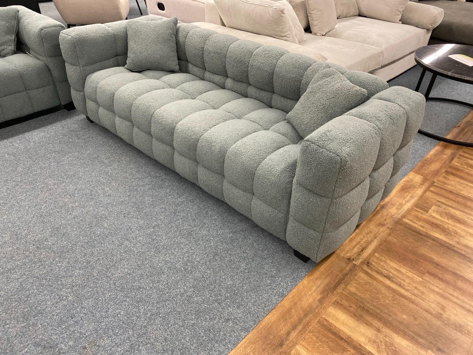 3-Sitzer Sofa Set aus Teddy Stoff - Bild 3
