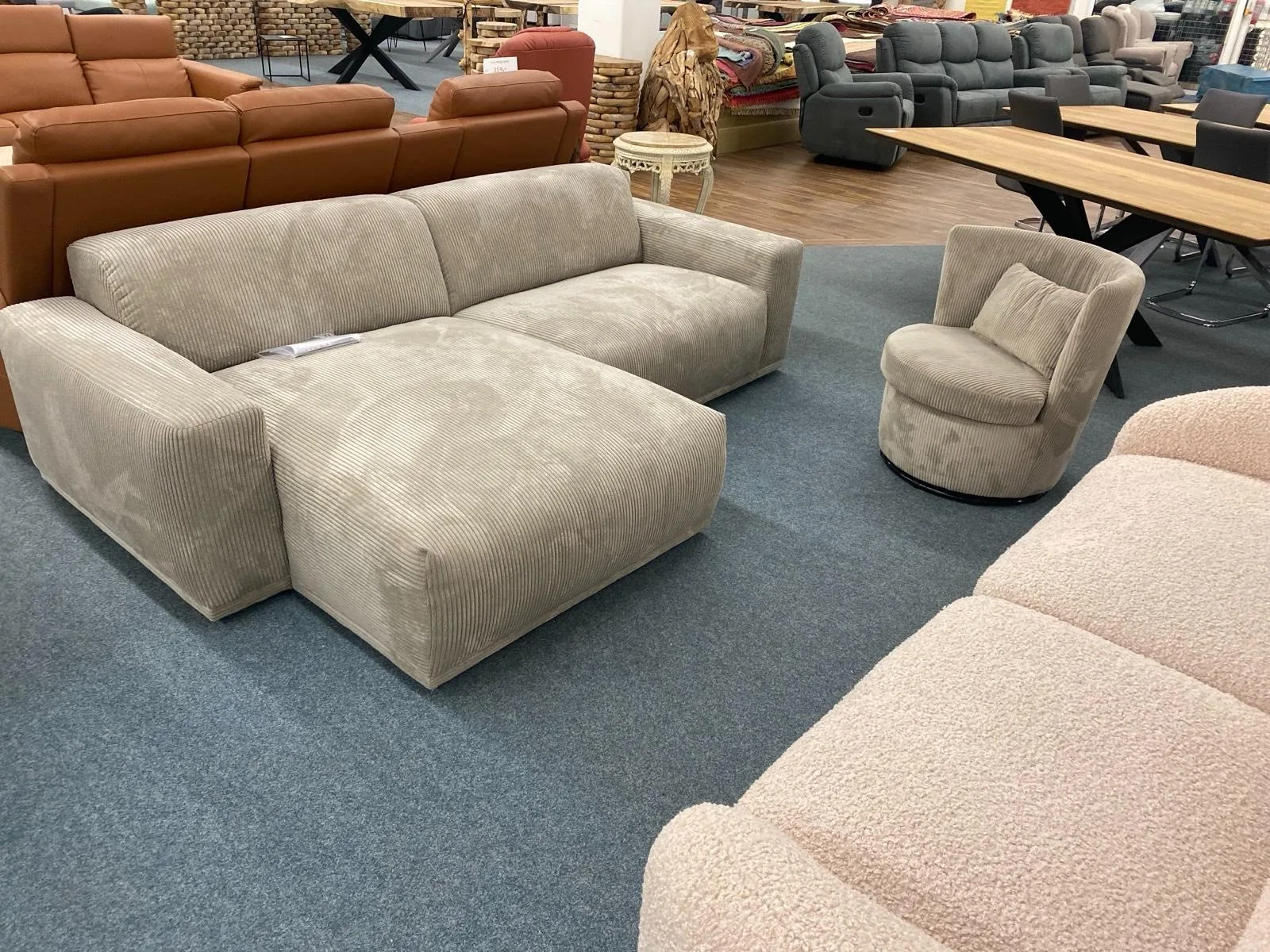 Ecksofa CORD inkl. Sessel - Wohnset