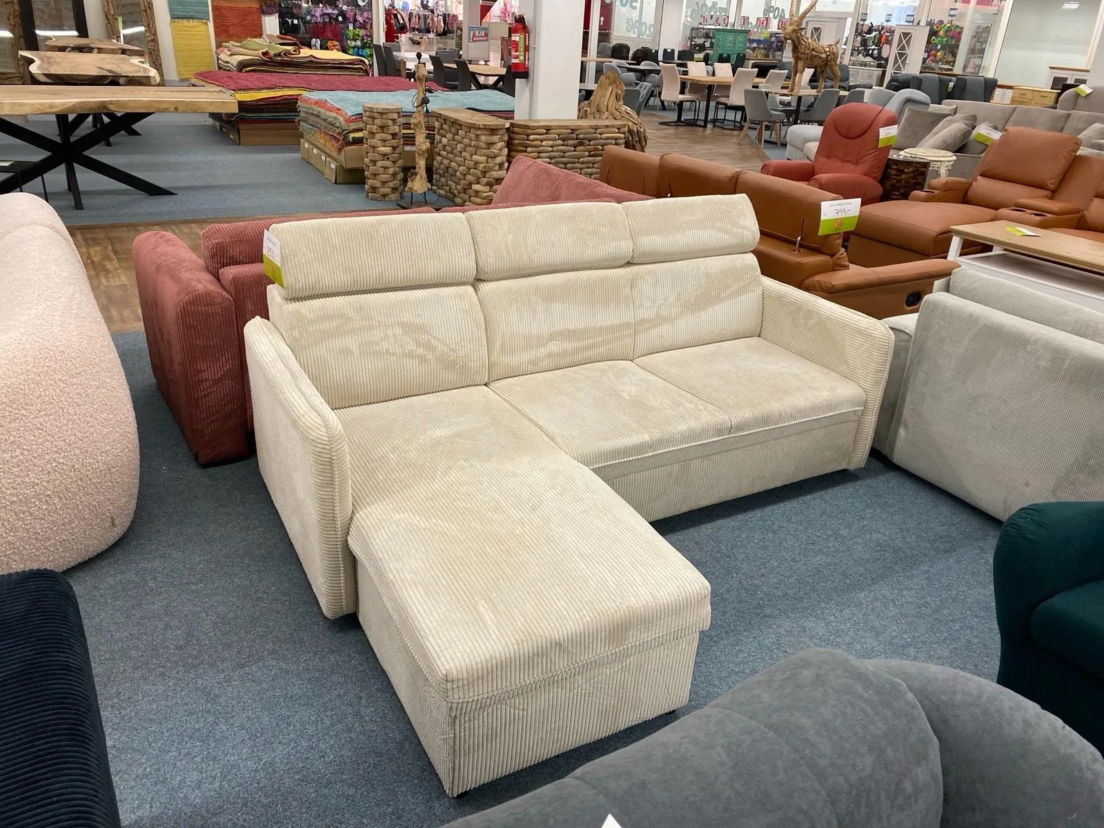 Ecksofa CORD mit Bettkasten & Kopfstütze - Bild 2