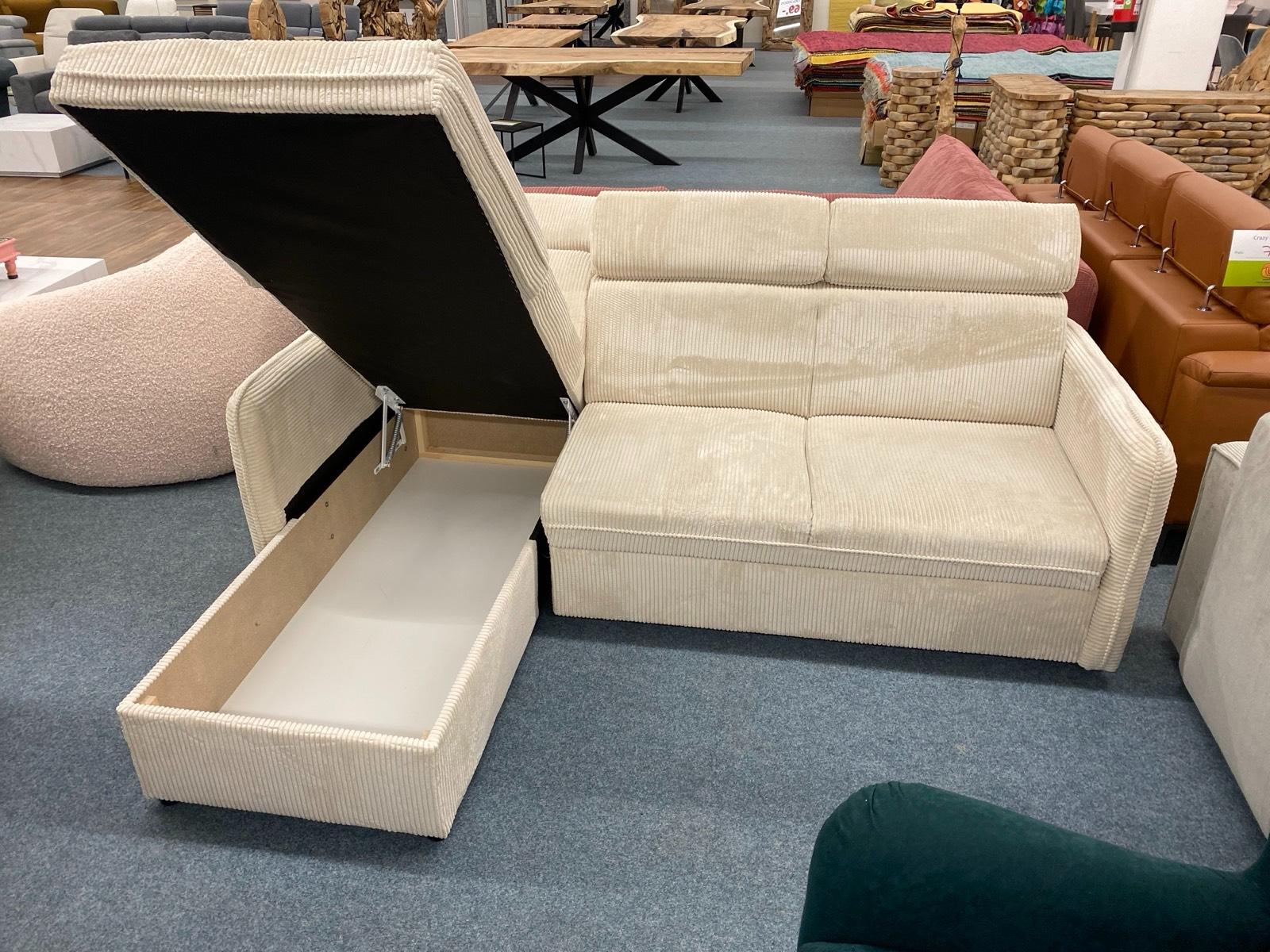 Ecksofa CORD mit Bettkasten & Kopfstütze - Bild 3