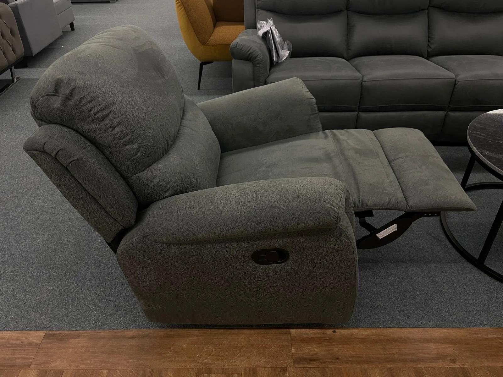 3-Sitzer Sofa Set mit Relaxfunktion - Grau - Bild 4