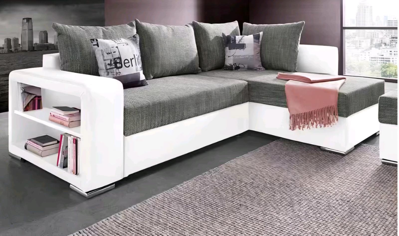L-Form Schlafsofa mit Bettfunktion