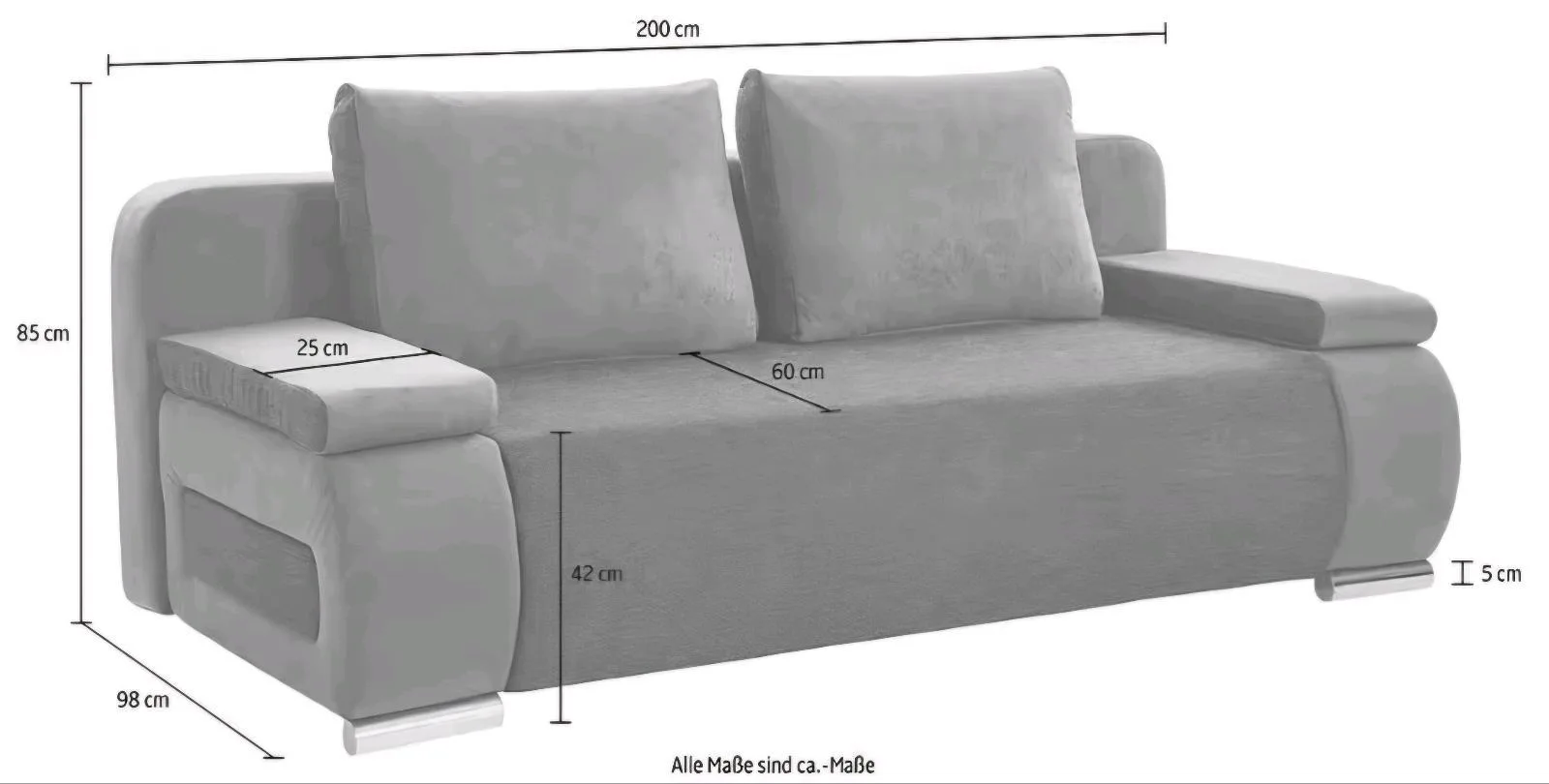 Bequemes Schlafsofa mit Bettfunktion - Bild 3