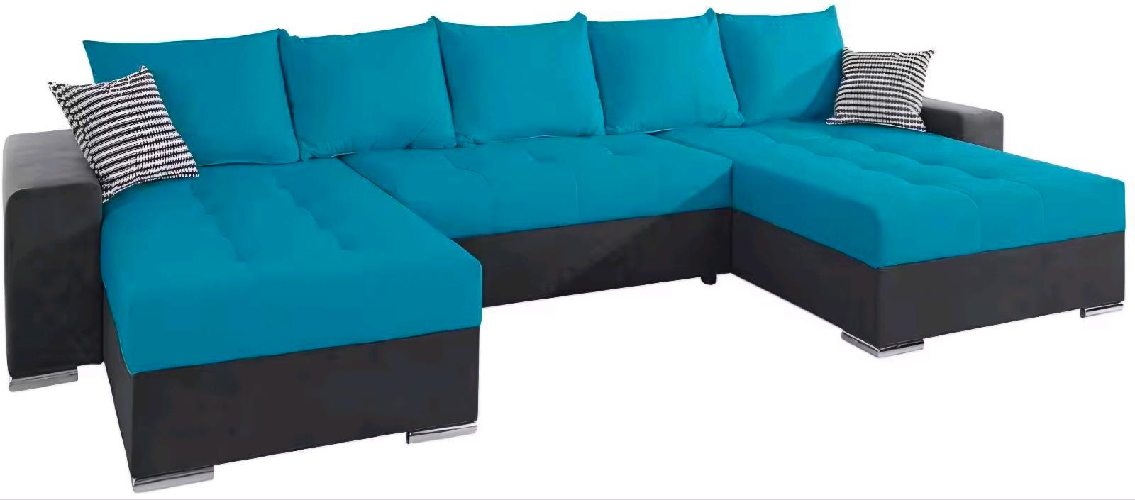 U-Form Schlafsofa mit Bettkasten - Bild 2