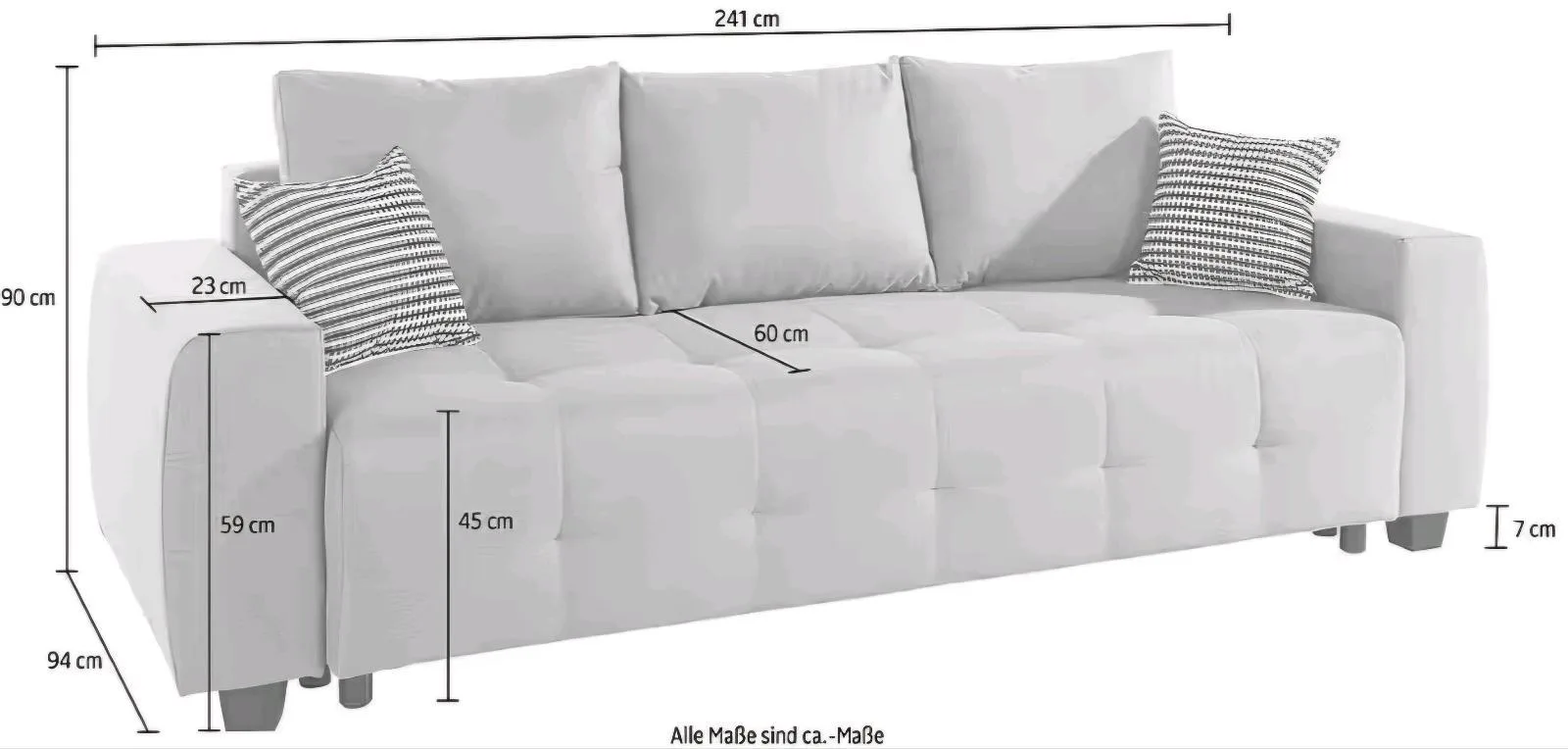 Stylisches Schlafsofa mit Bettfunktion - Bild 3
