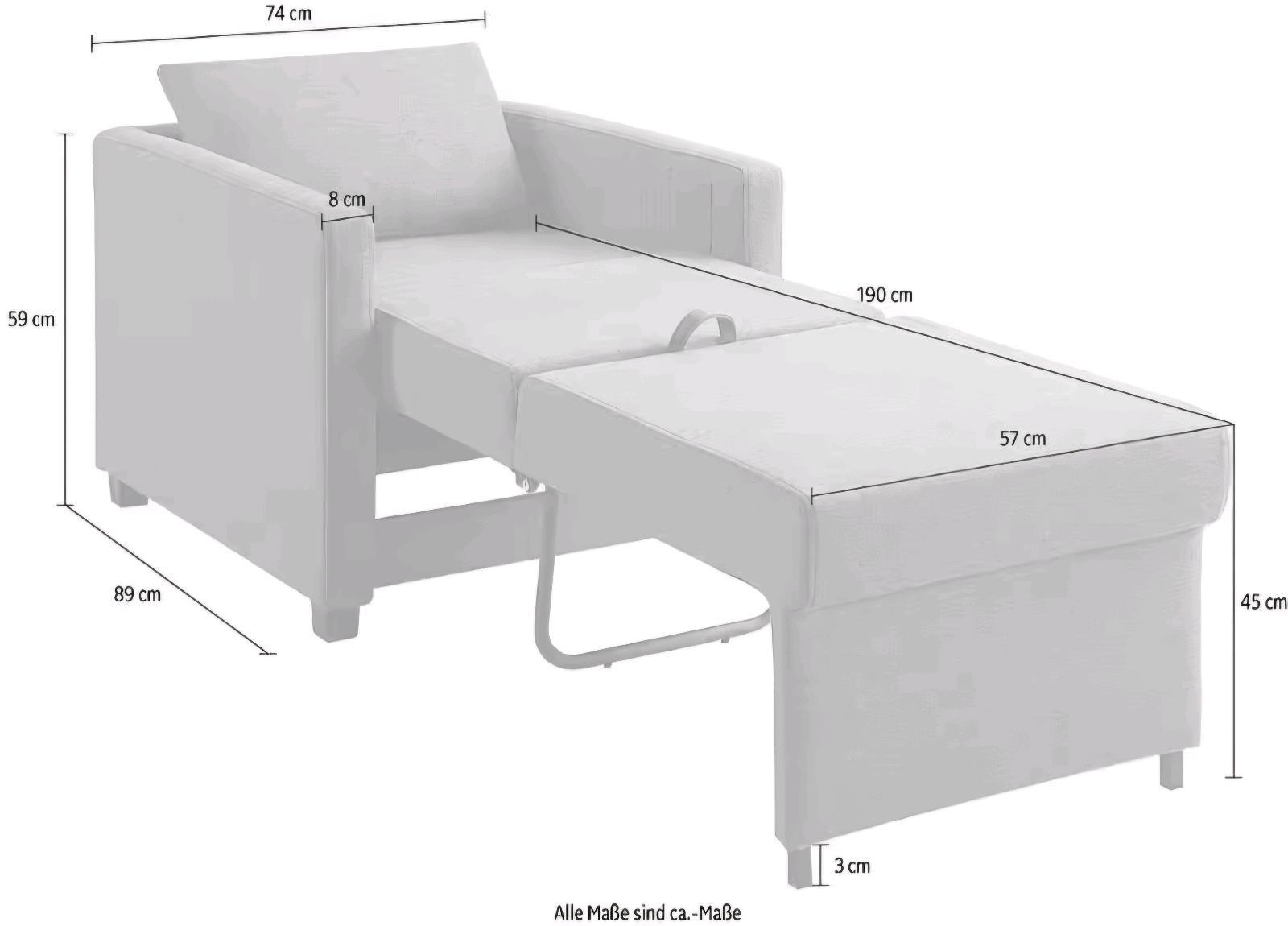 Relaxsessel mit Schlaffunktion für 179€ - Bild 4