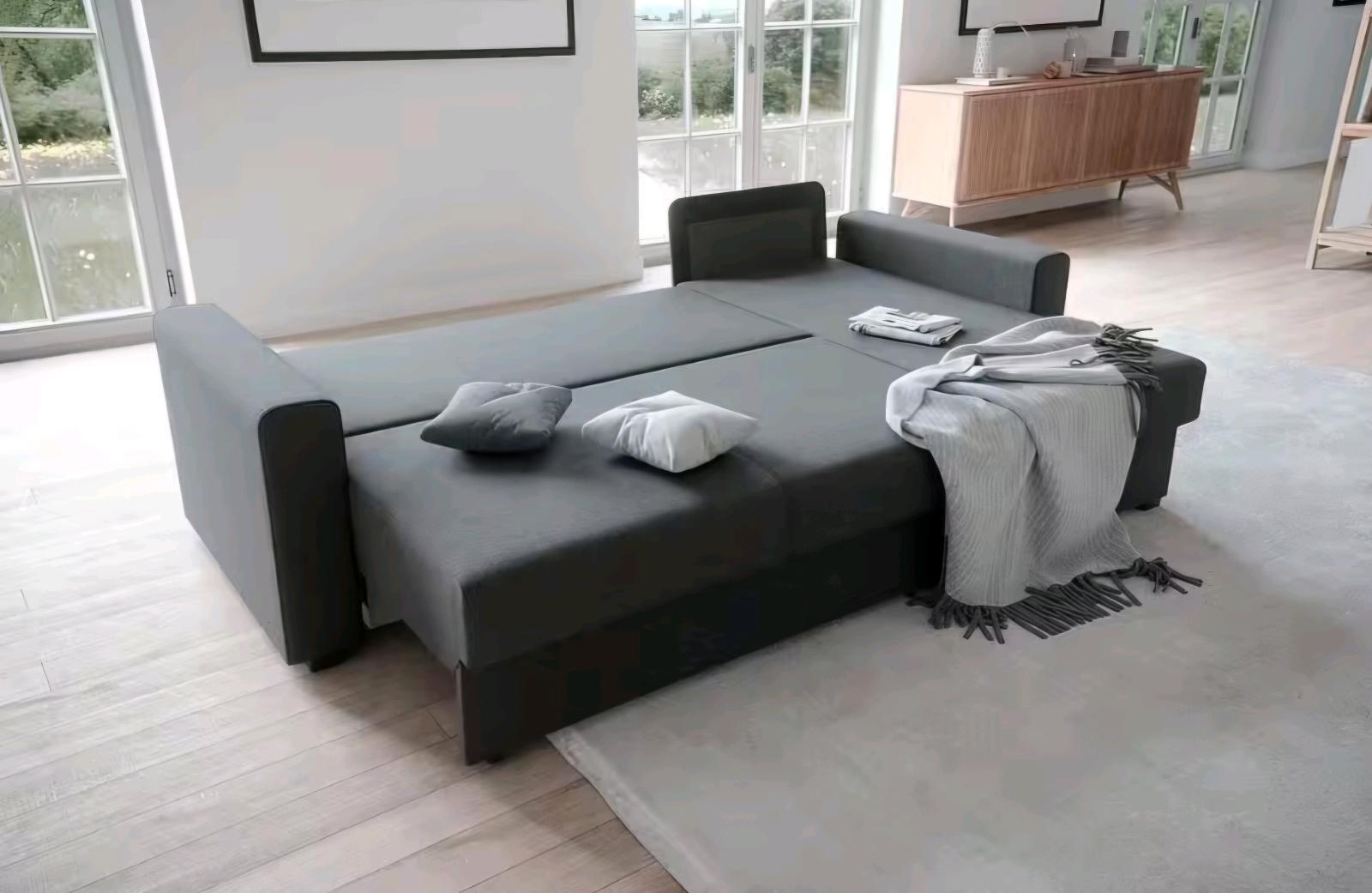 Ecksofa mit Bettfunktion und Bettkasten - Bild 2