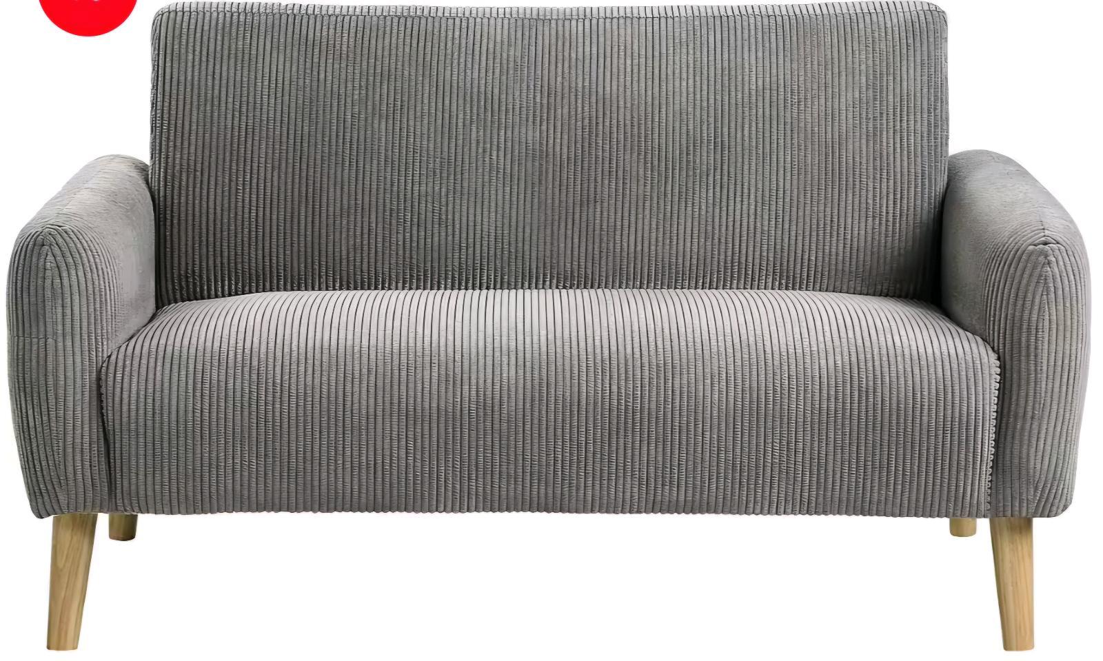 Bequemer 2-Sitzer Sessel im Cordbezug - Bild 2