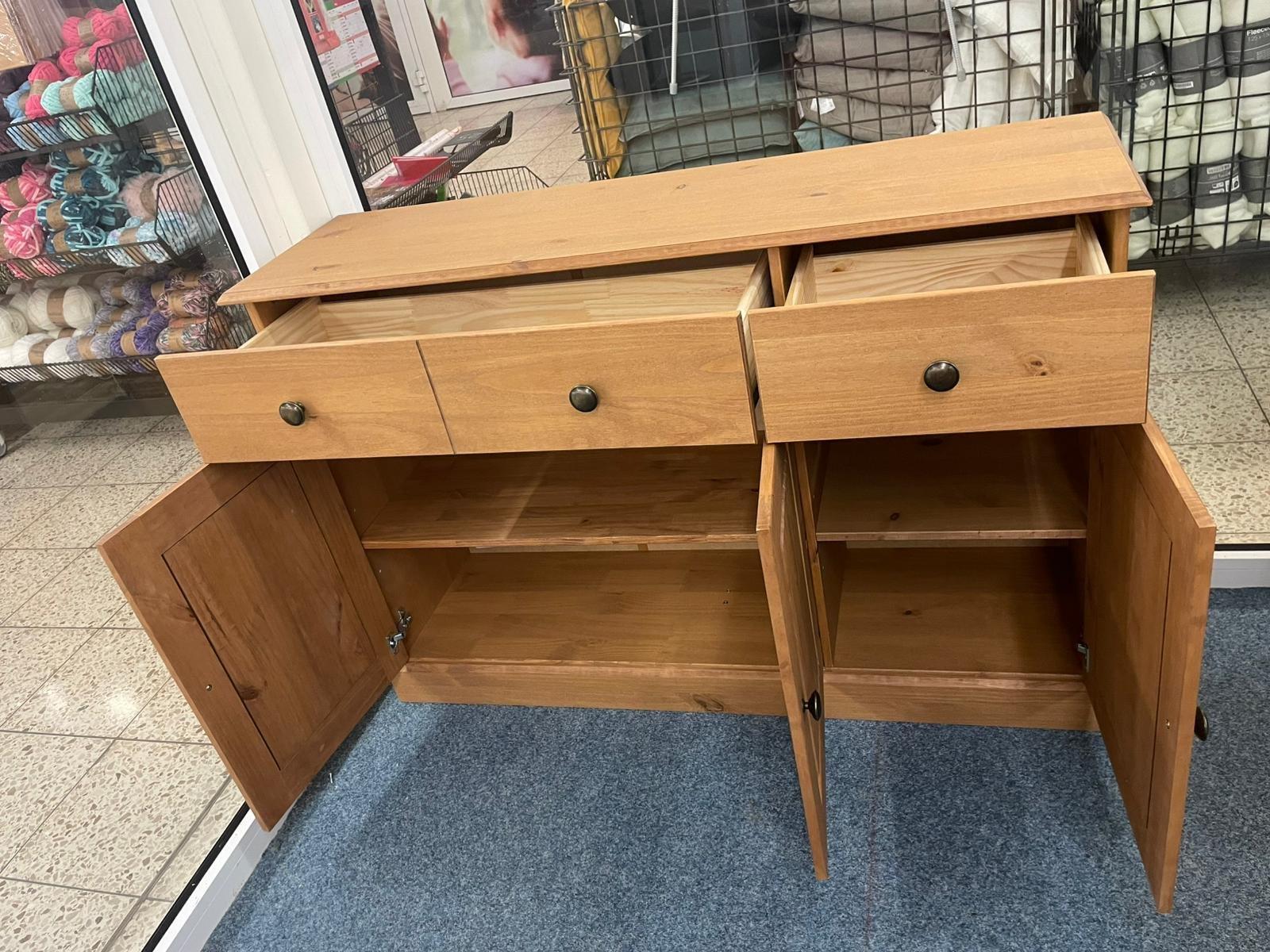 Elegantes Massivholz-Sideboard in Braun - Bild 2