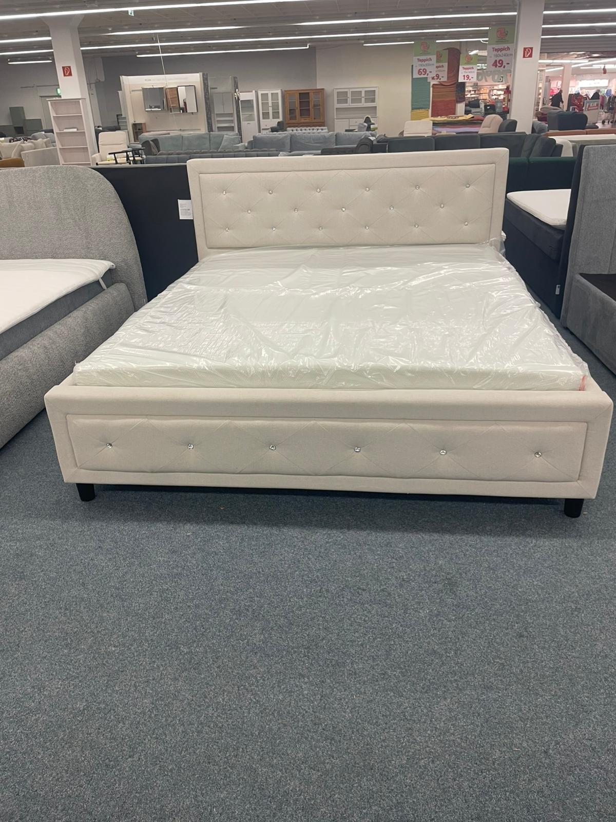 Beiges Bett 180x200 - Modernes Design - Bild 2