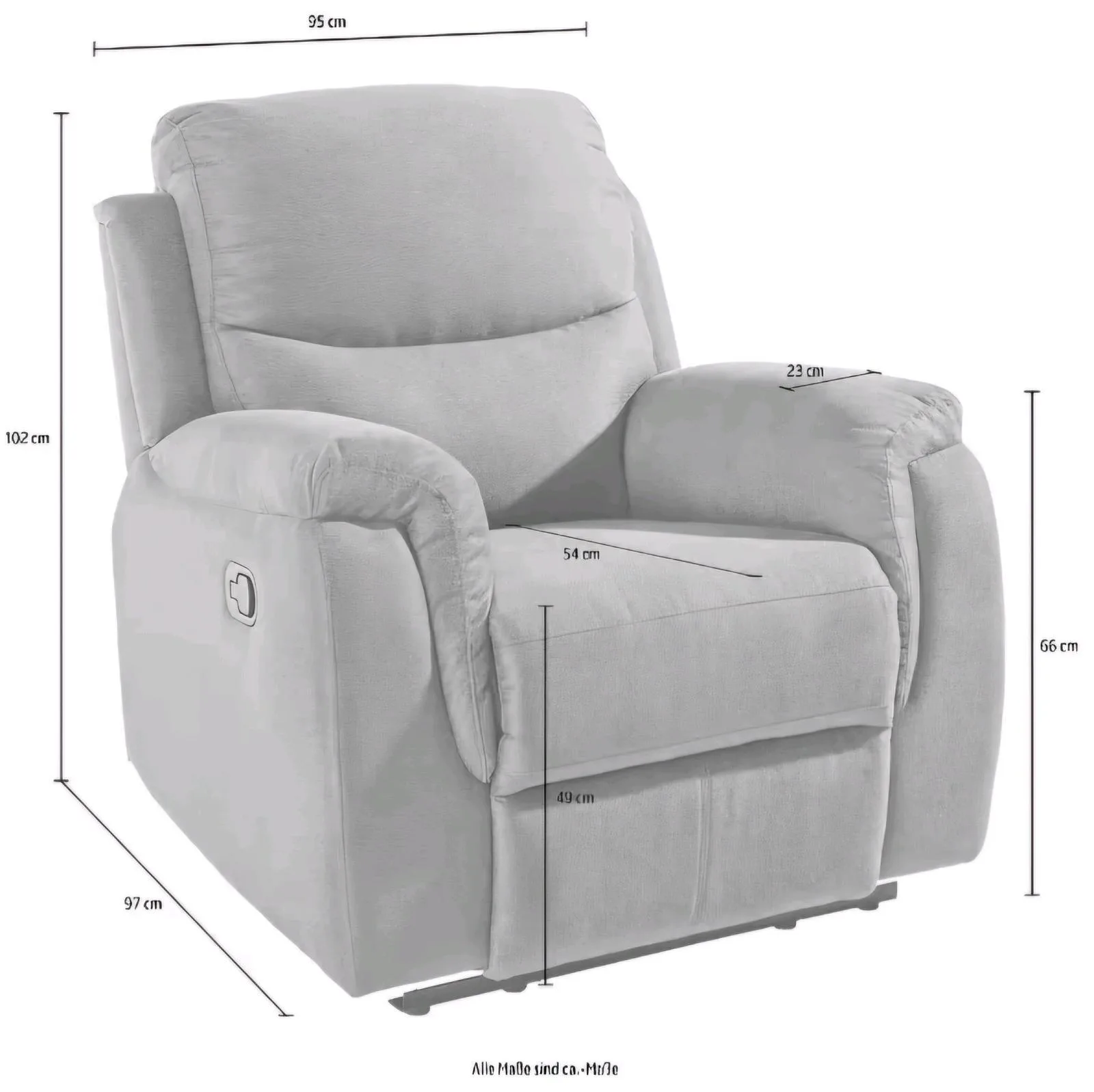 Komfortabler Relaxsessel mit Federkern - Bild 3