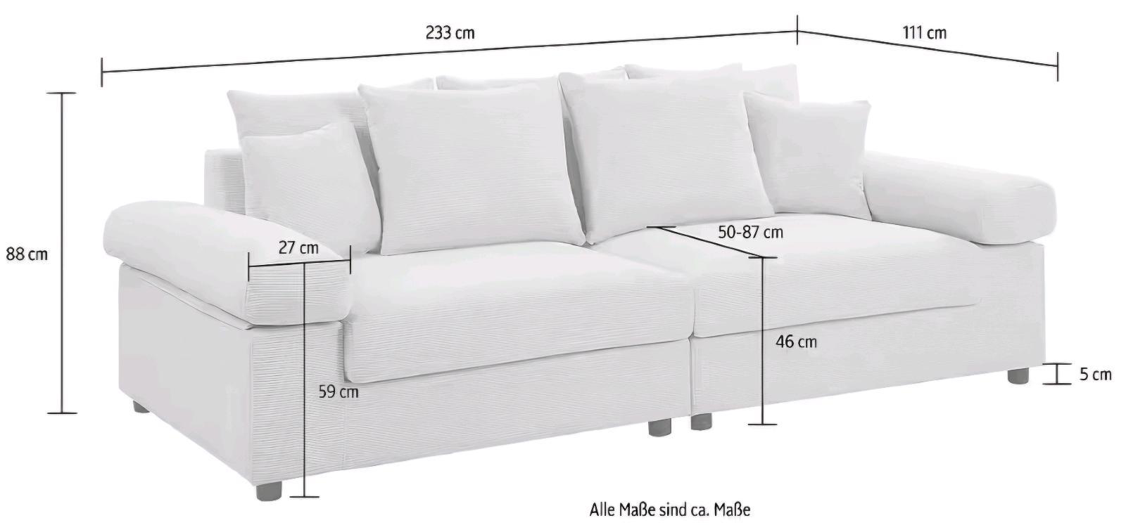 Big-Sofa XXL mit Kissen - Bild 4