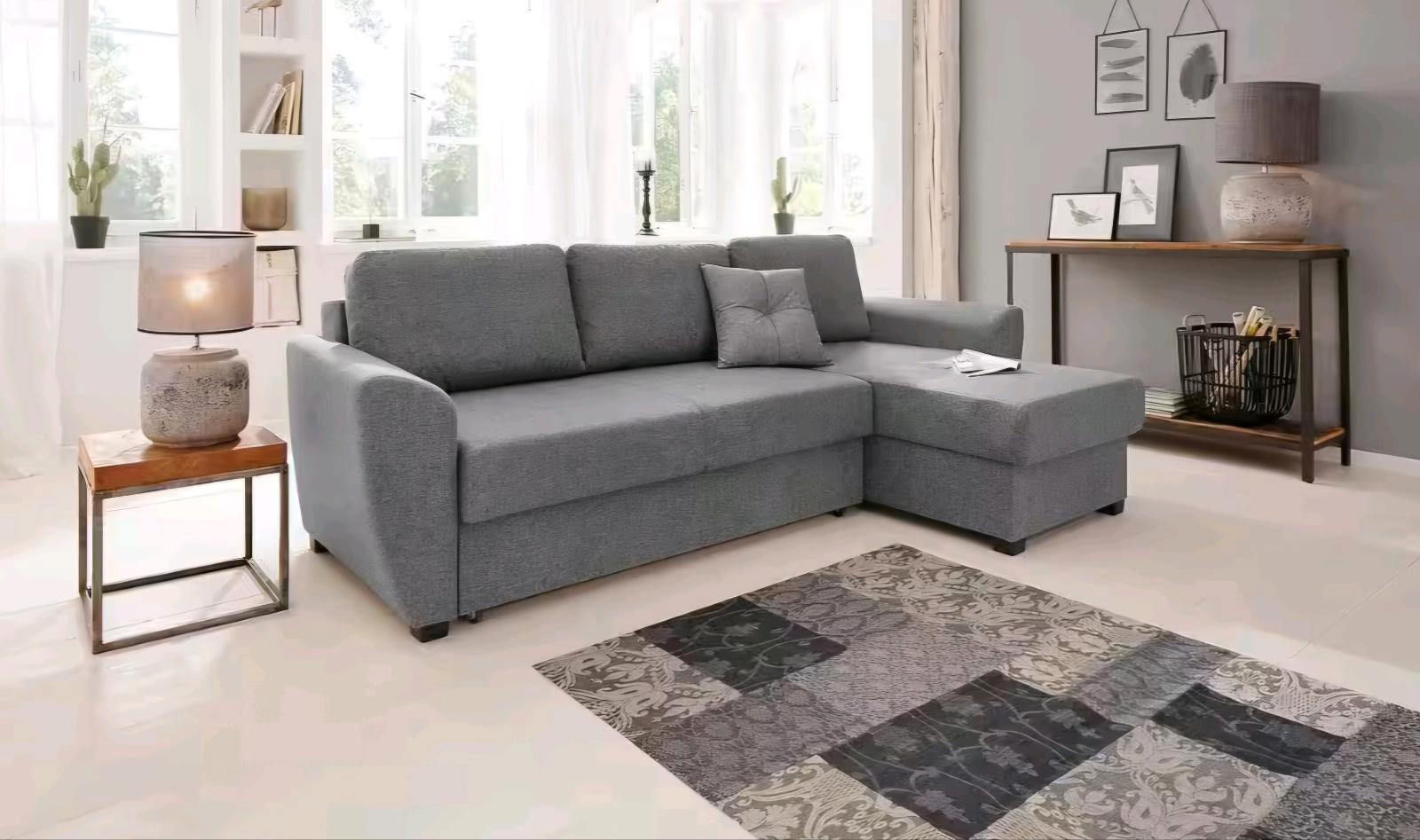Gemütliches Eckschlafsofa L-Form mit Bettfunktion