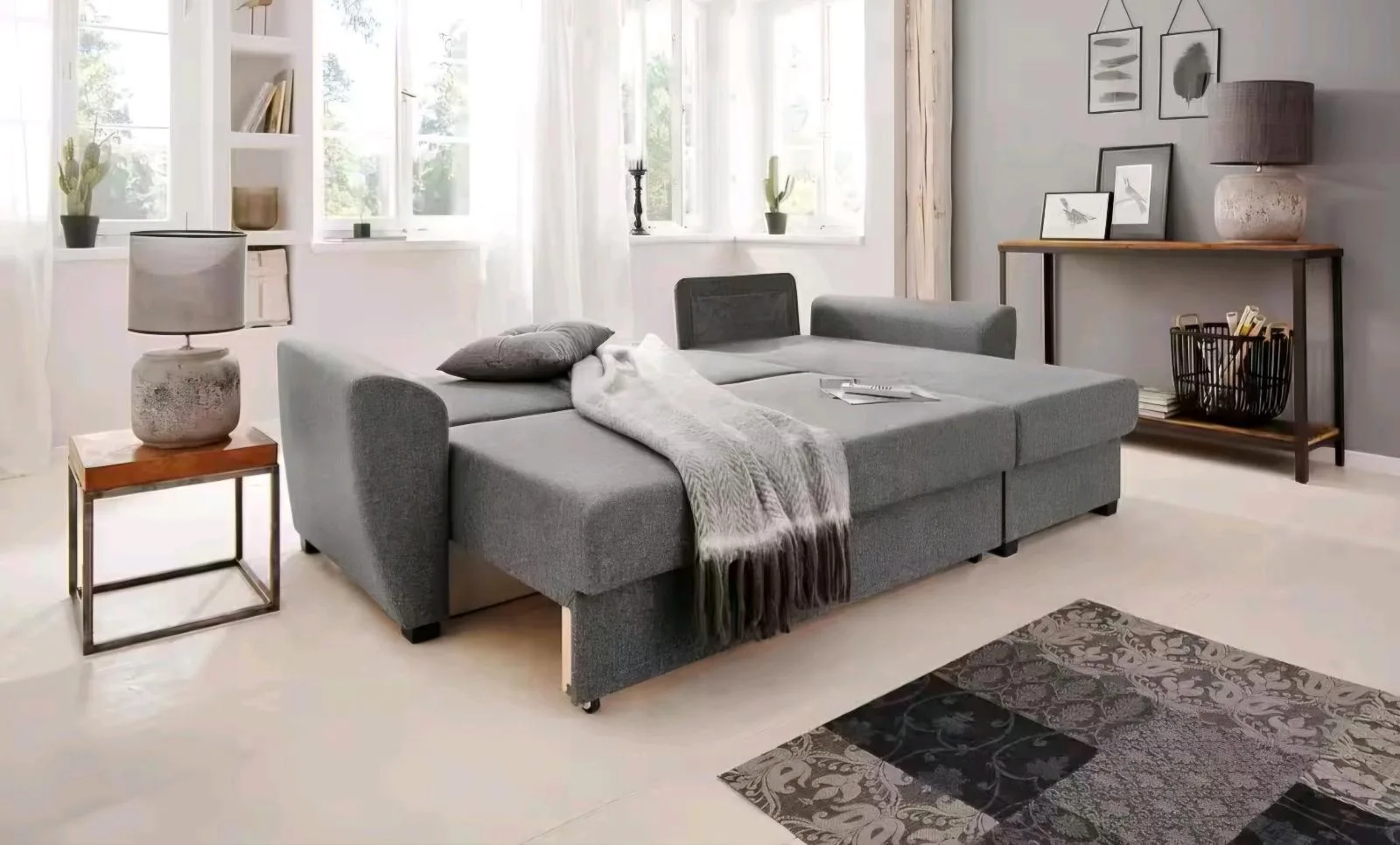 Gemütliches Eckschlafsofa L-Form mit Bettfunktion - Bild 2