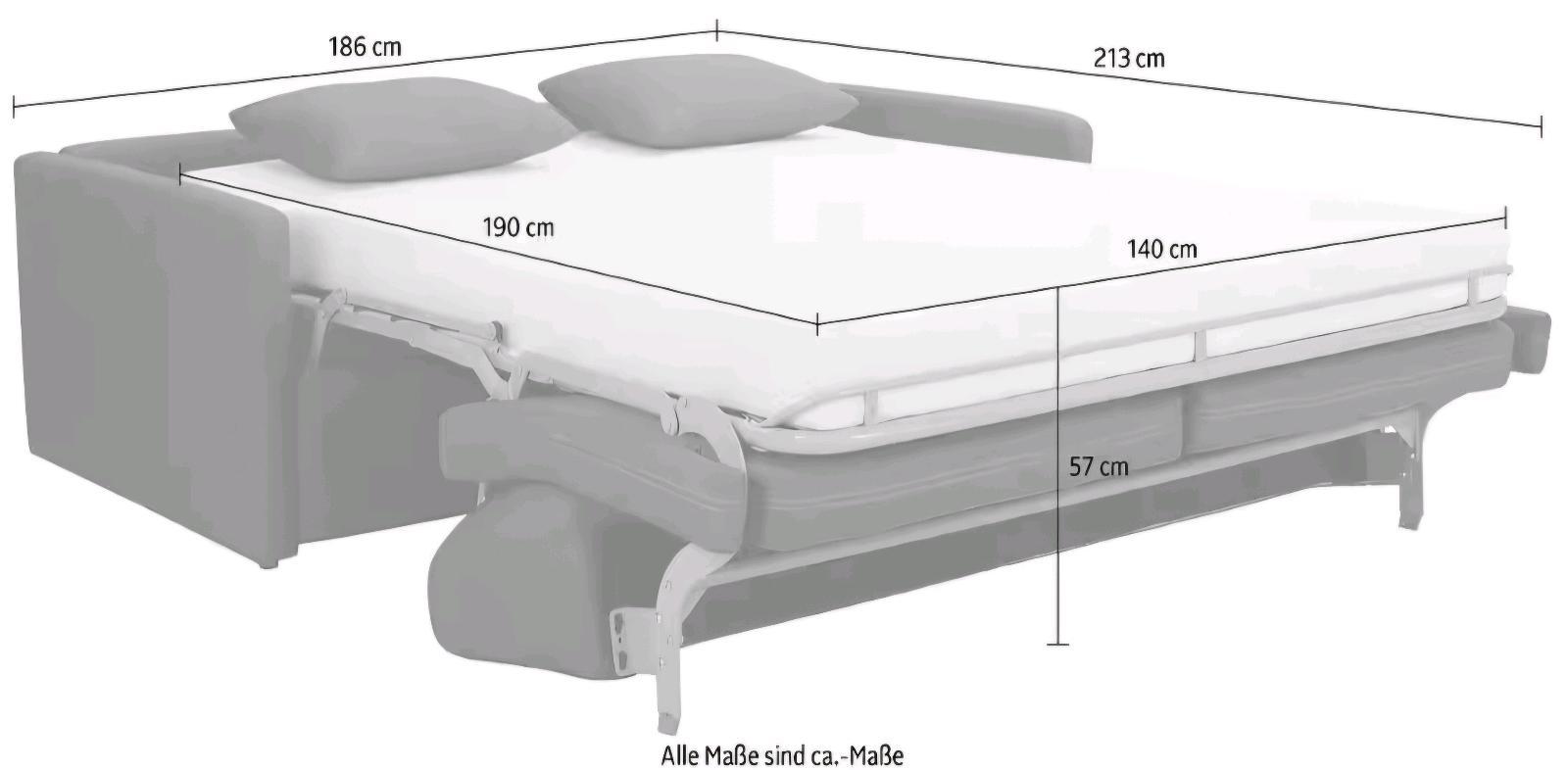 Bequemes Schlafsofa mit Zierkissen - Bild 4