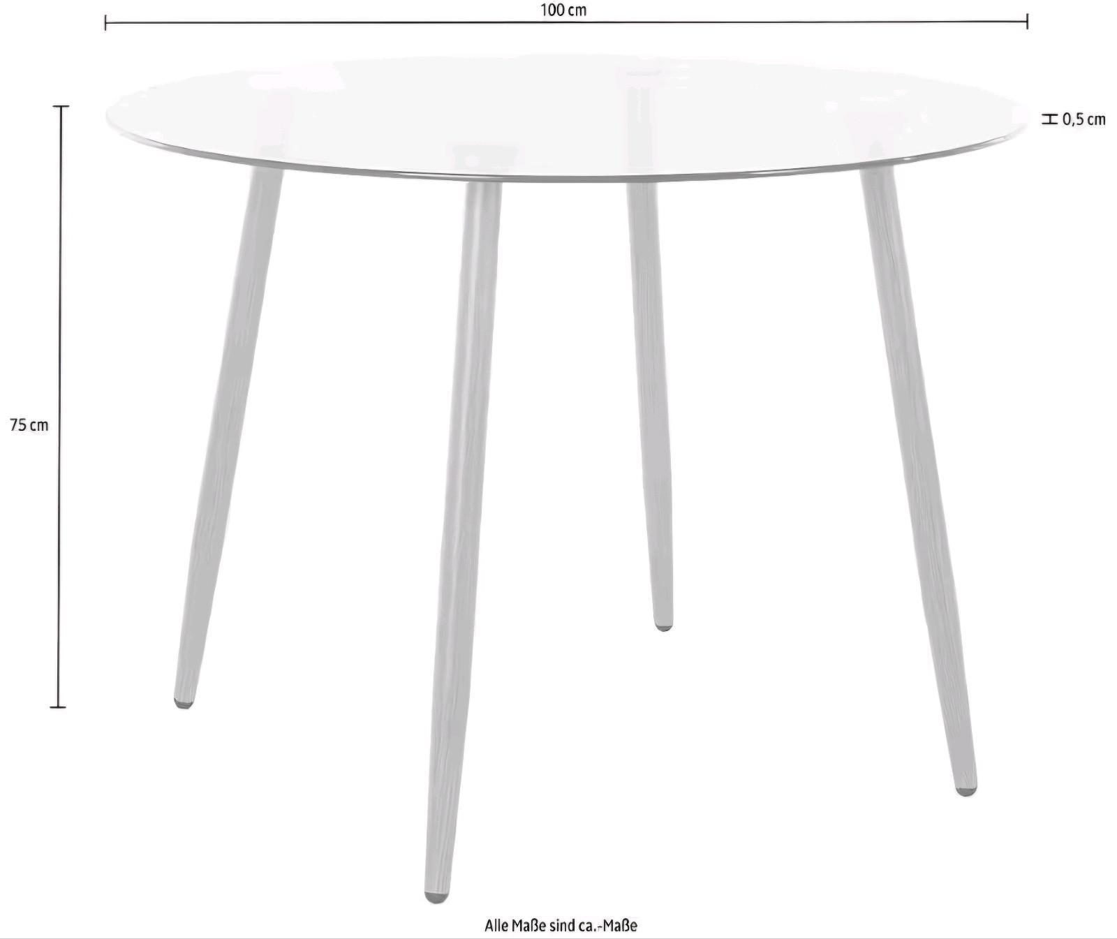 Moderne Essgruppe mit Glasplatte - Bild 2