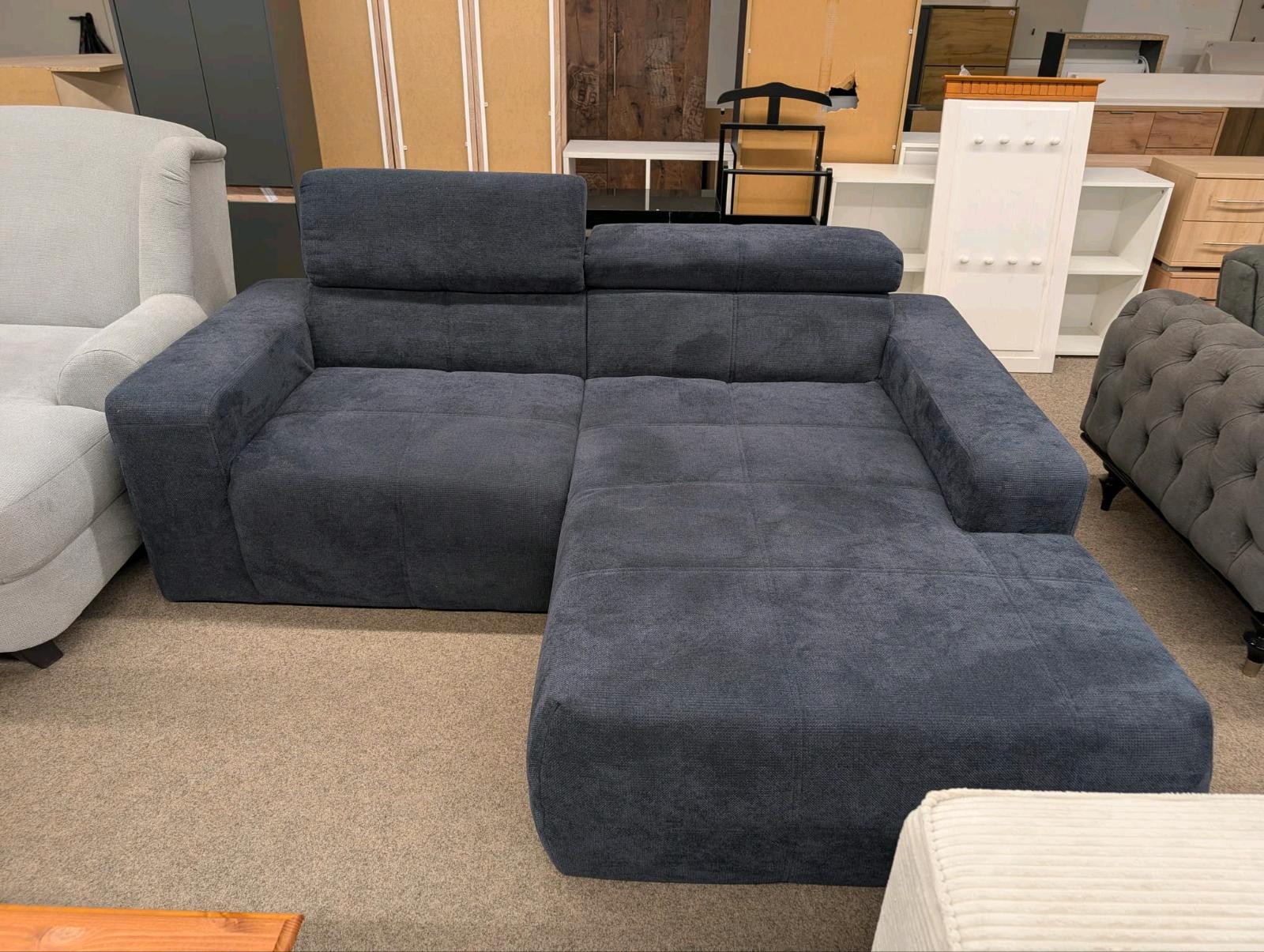 Ecksofa BIG Dunkelblau L-Form - Bild 2
