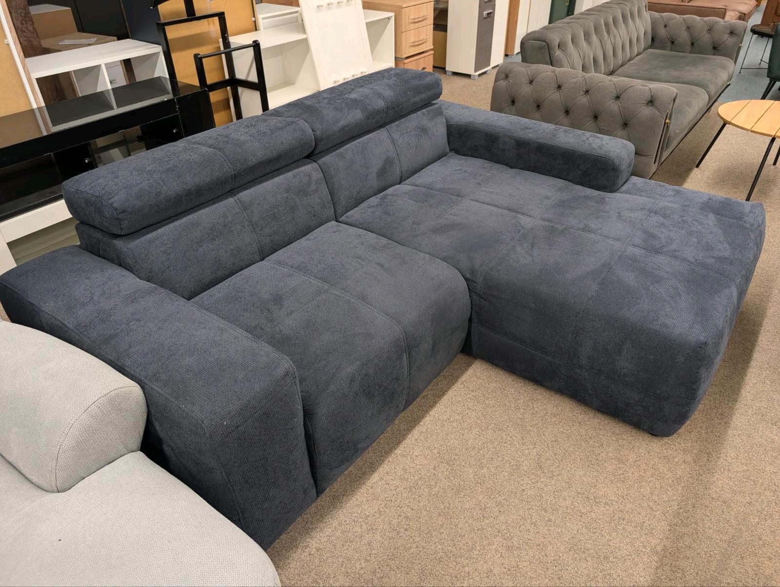 Ecksofa BIG Dunkelblau L-Form - Bild 3