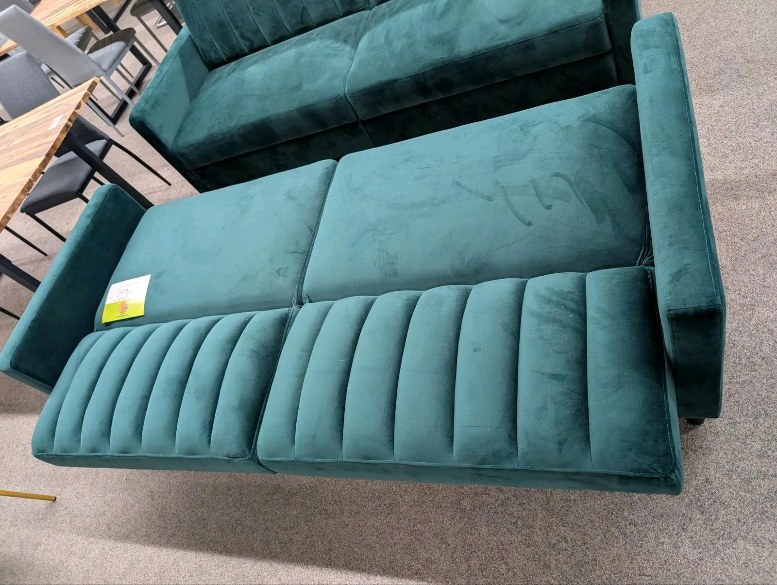 Schlafsofa Samt Grün - 399€ statt 649€ - Bild 2