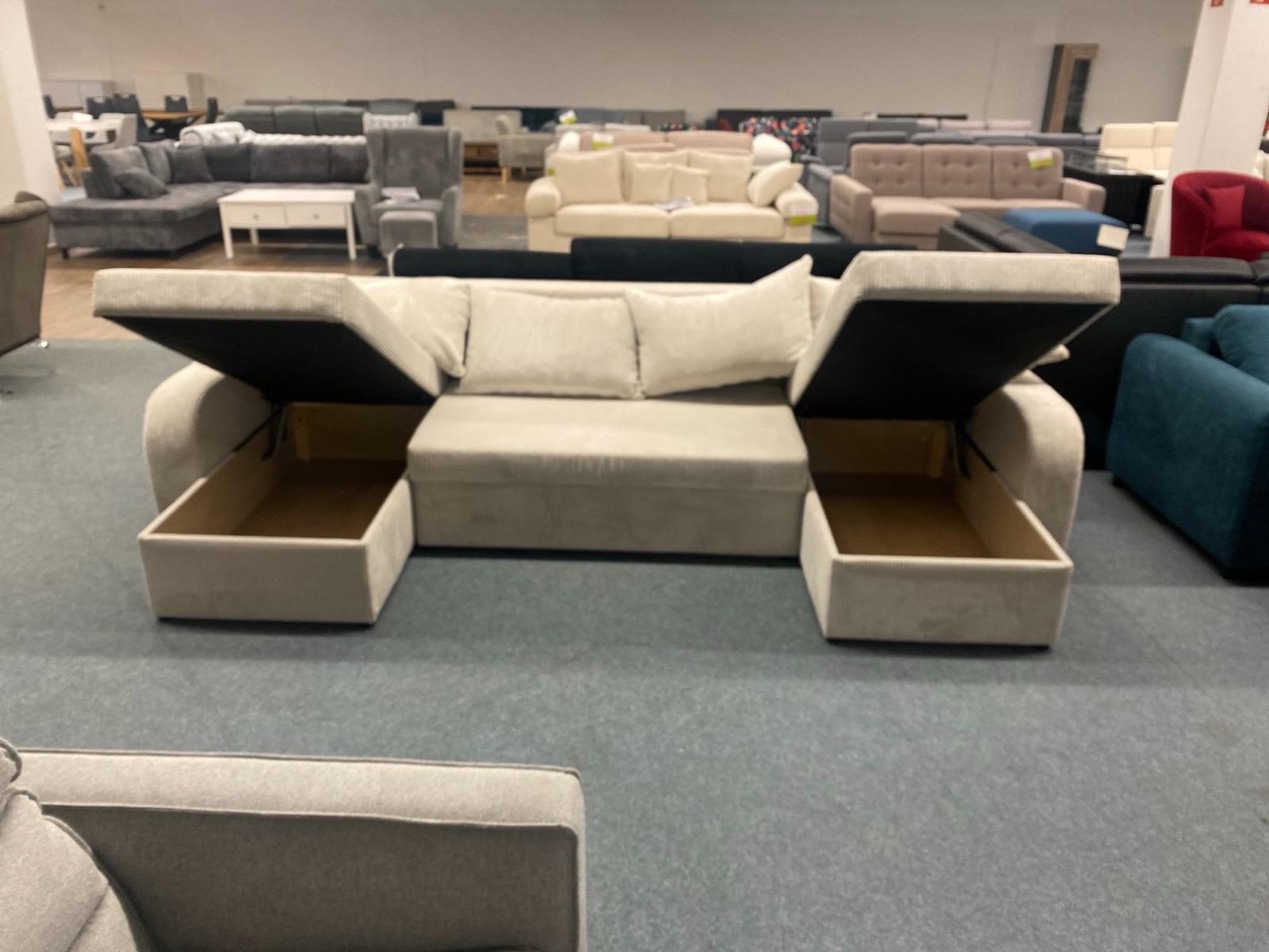 XL Wohnlandschaft mit Bettfunktion & Bettkasten - Bild 3