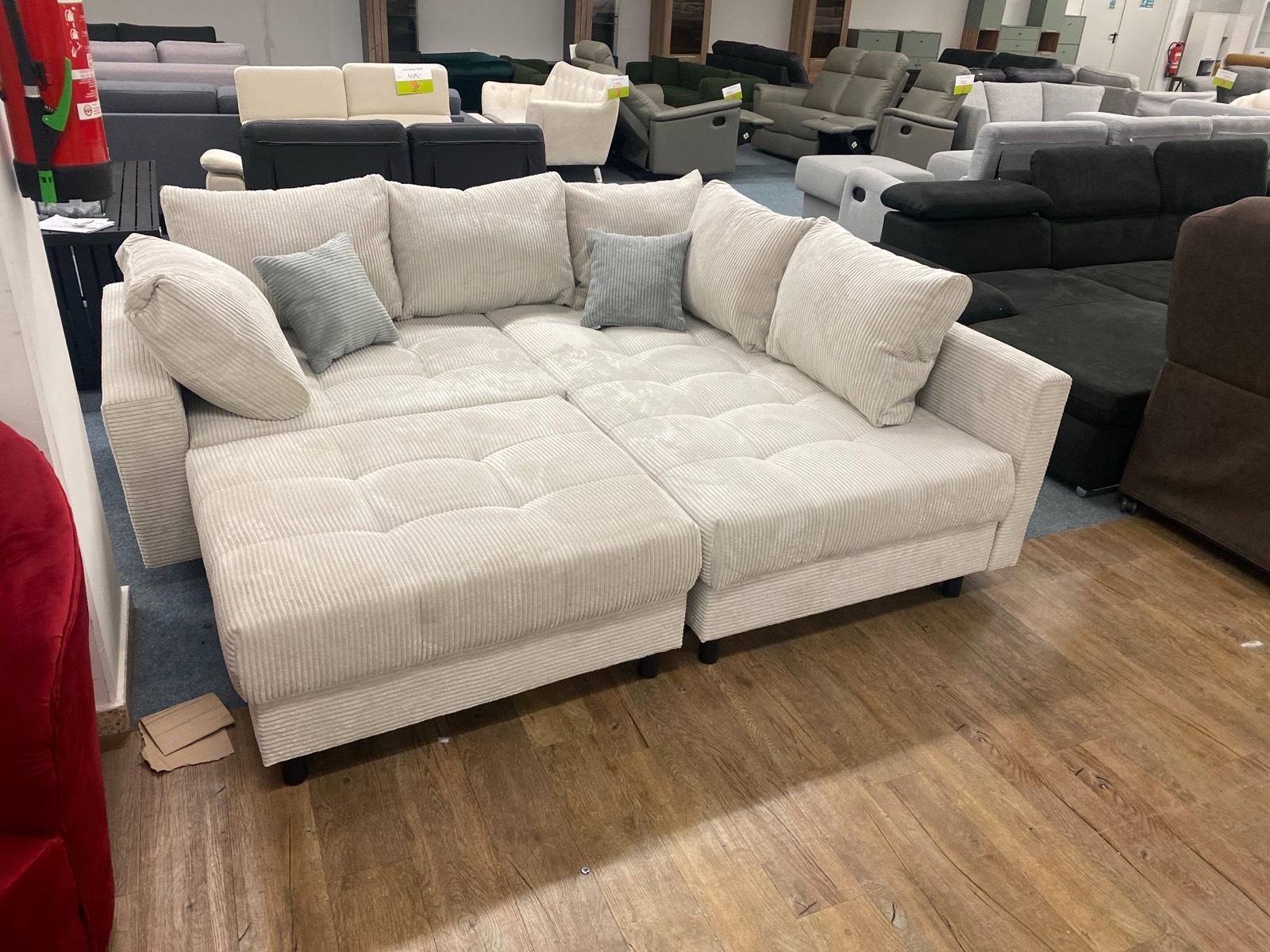 Ecksofa CORD inkl. Hocker & Kissen - Bild 2