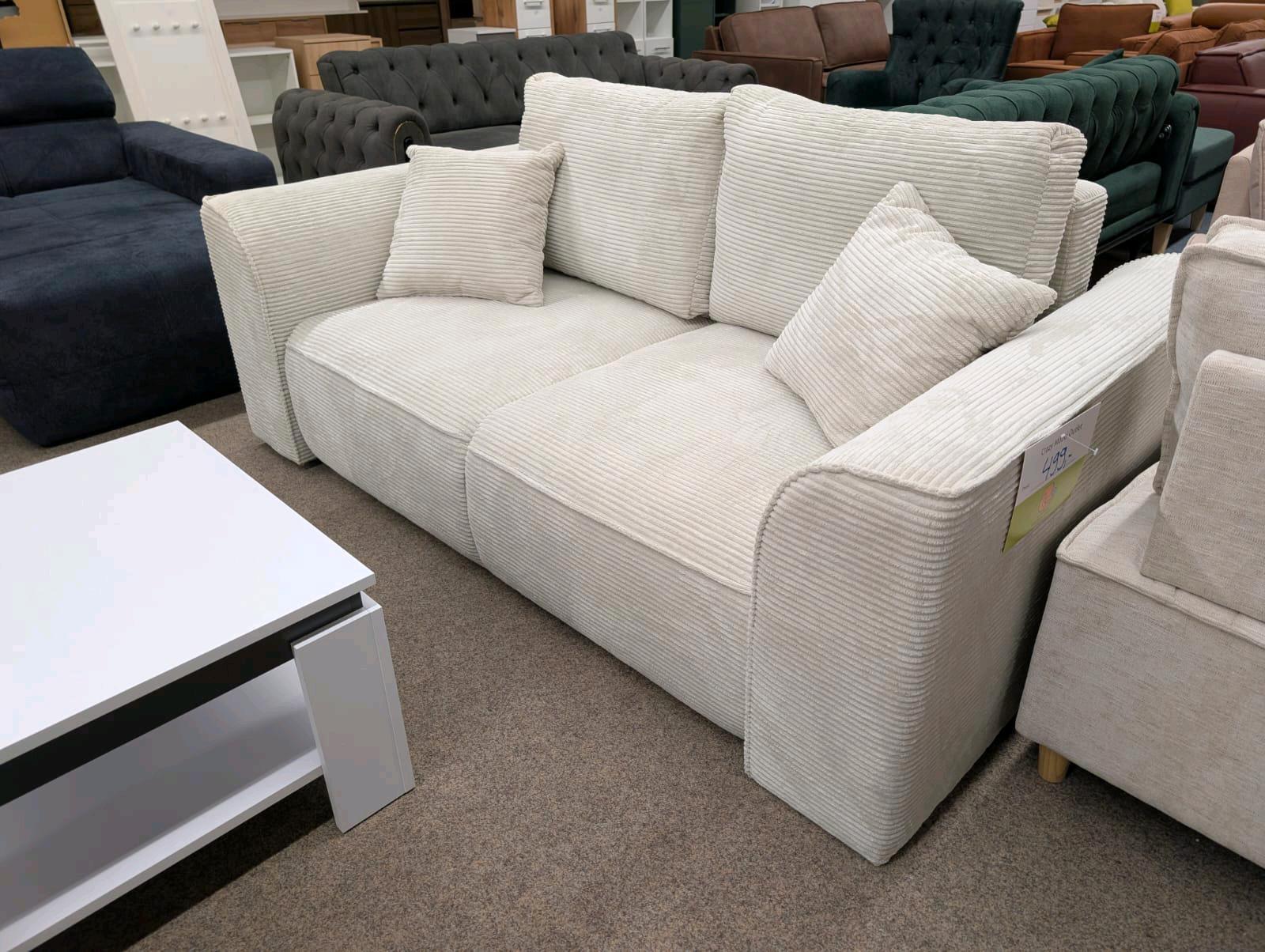 Beige Cord 3-Sitzer Sofa - 499€ statt 799€ - Bild 2