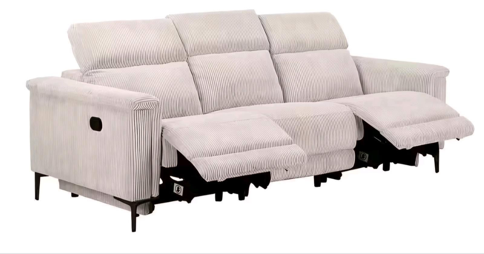 3-Sitzer Sofa mit Relaxfunktion (Creme) - Bild 3