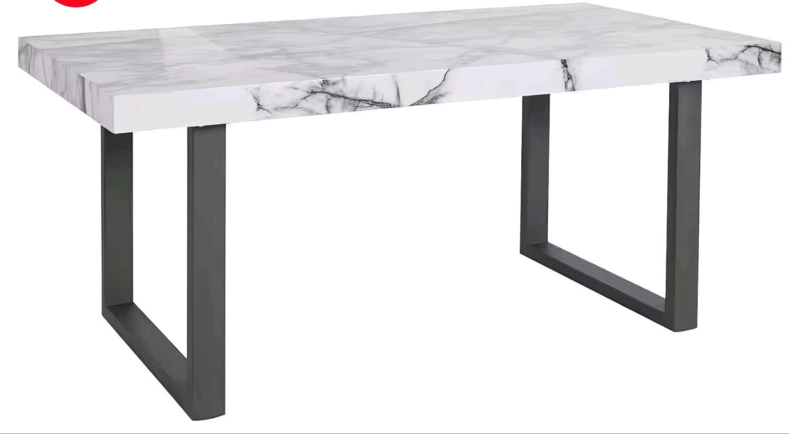 Eleganter Esstisch in Marmor-Optik - Bild 2