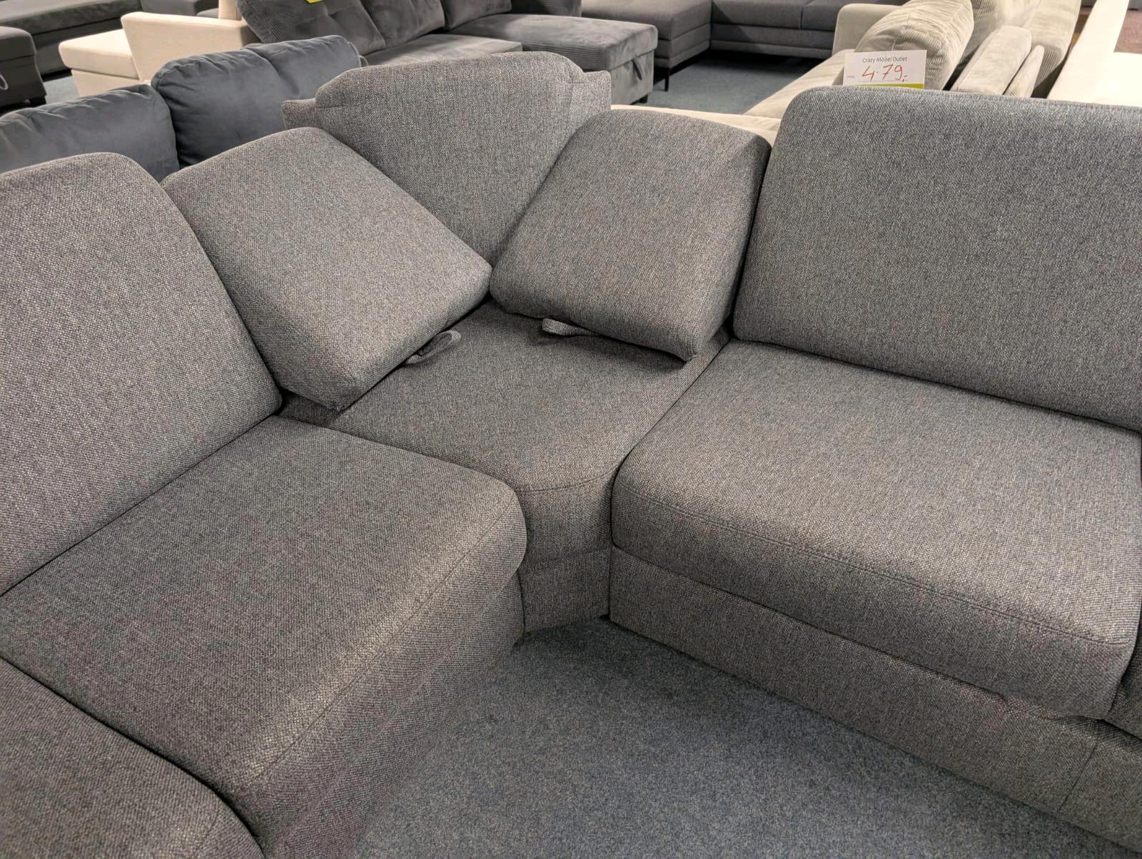 Ecksofa L-Form mit Relaxfunktion & Bettfunktion - Bild 2