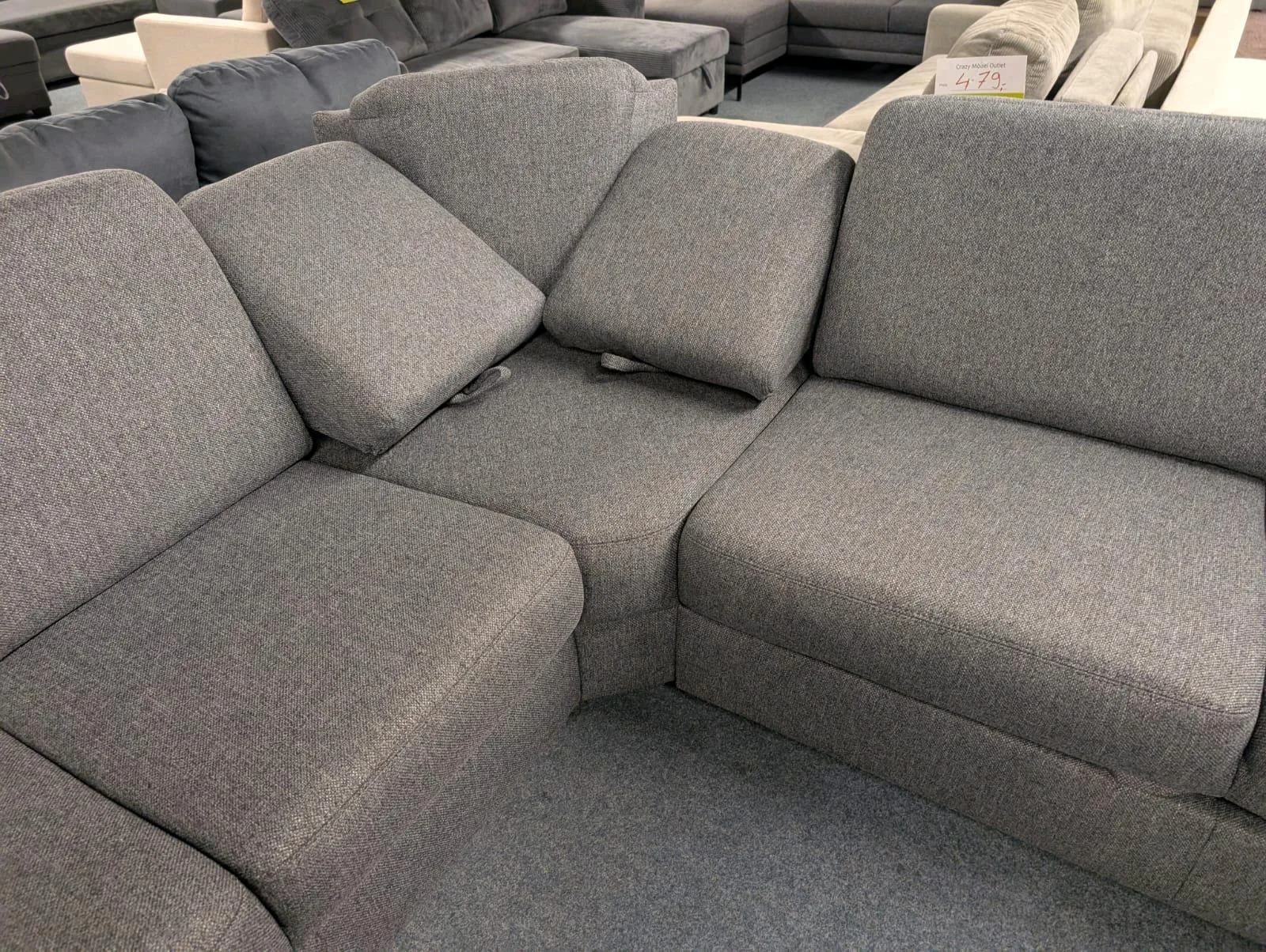 Ecksofa L-Form mit Relaxfunktion & Bettfunktion - Bild 2