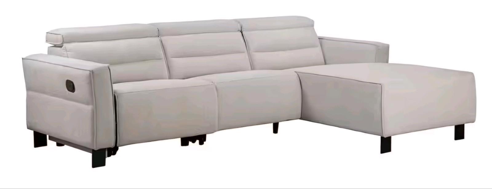 Ecksofa mit Relaxfunktion in Creme