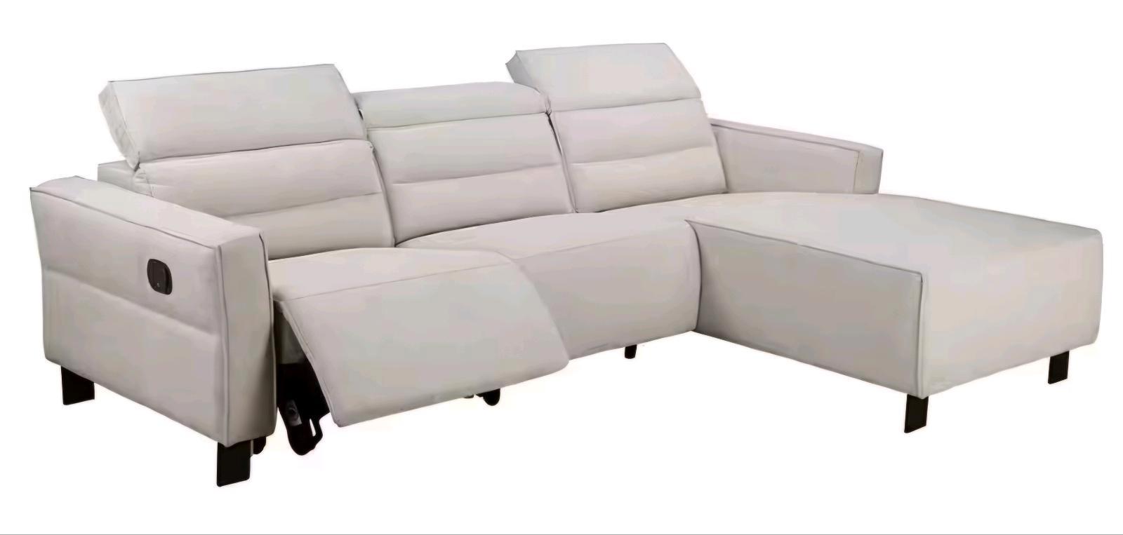 Ecksofa mit Relaxfunktion in Creme - Bild 2