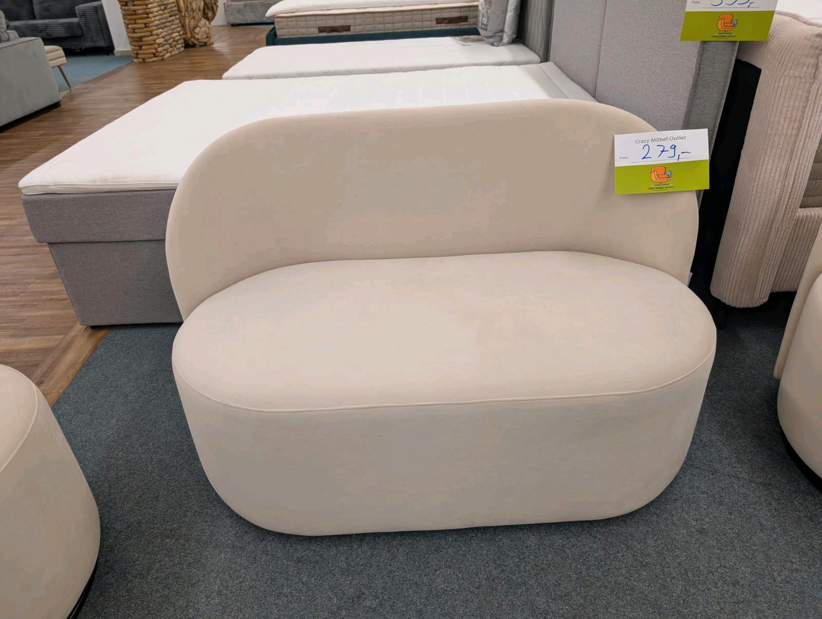 Samt-Sitzbank Creme Beige - 279€ - Bild 2
