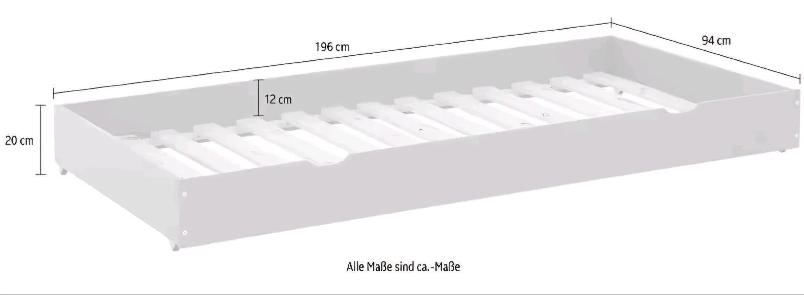 Schubkasten für Etagenbett Alpi - Bild 3
