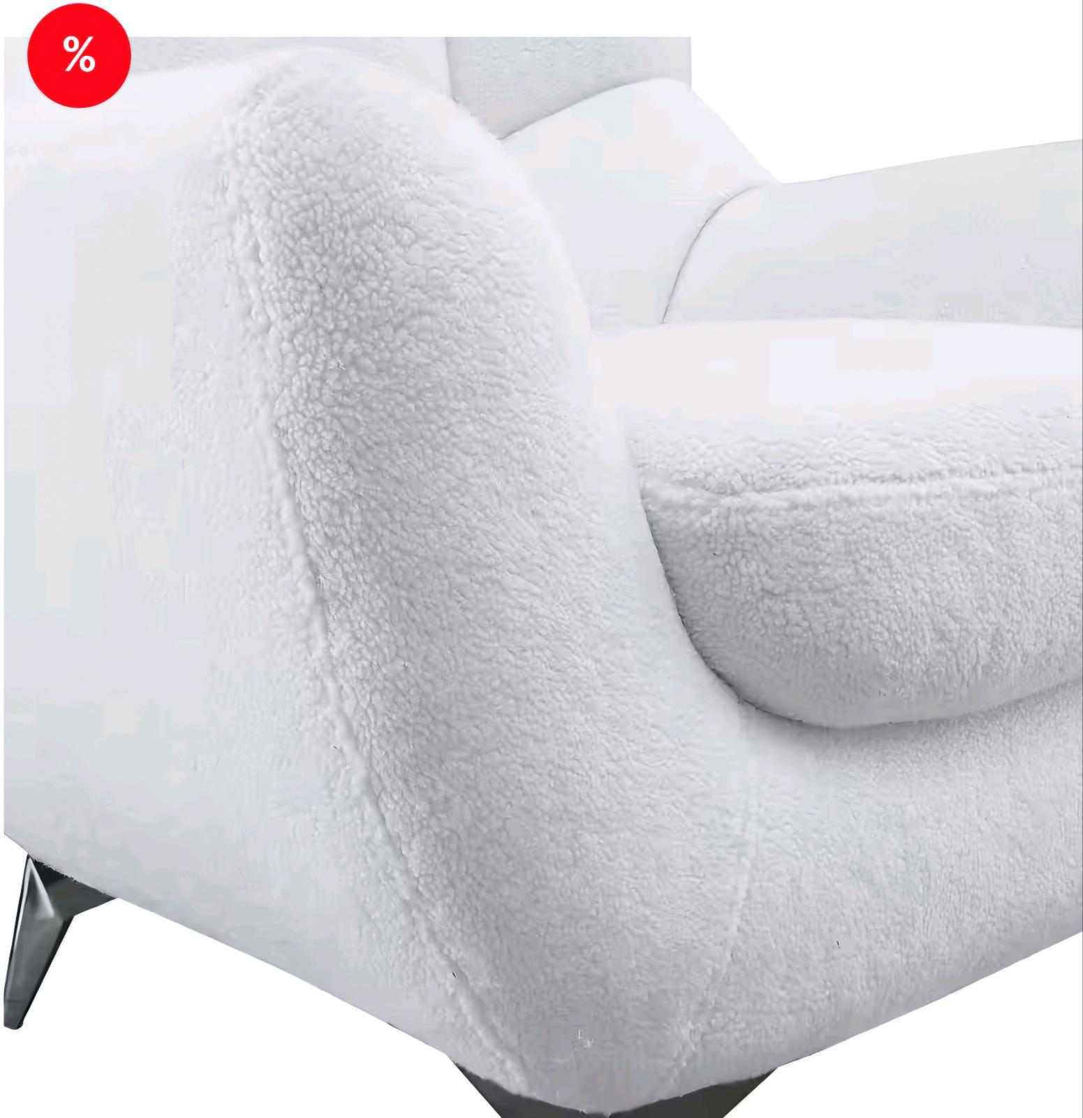 Trendiger Teddy-Stoff Relax-Sessel - Bild 2