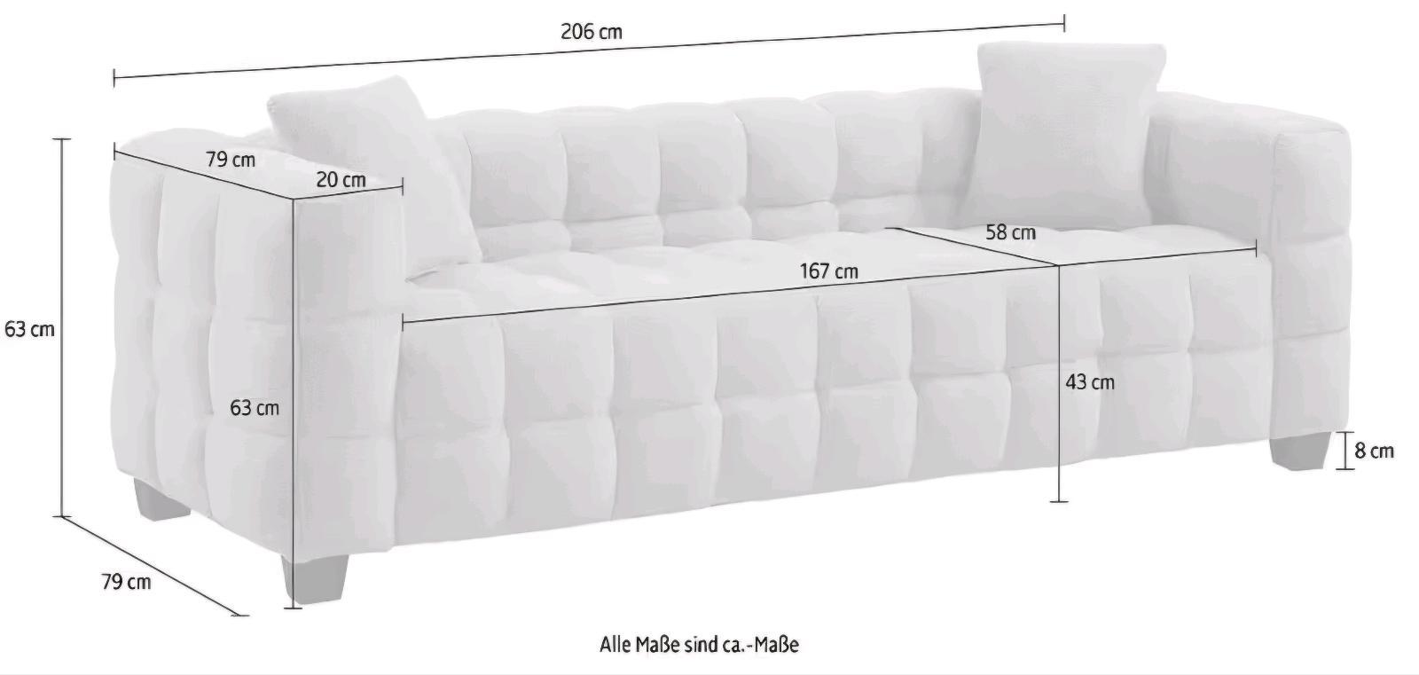 3-Sitzer Sofa Teddystoff für nur 299€ - Bild 4