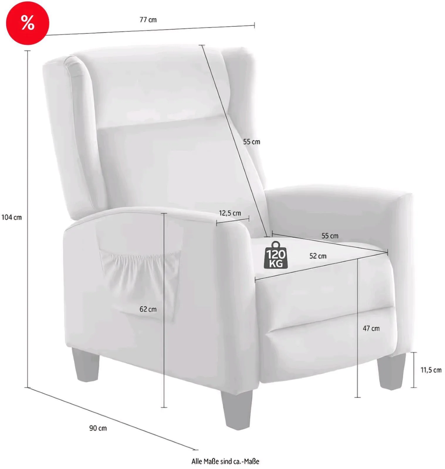 Komfortabler Relaxsessel für 199€ - Bild 3