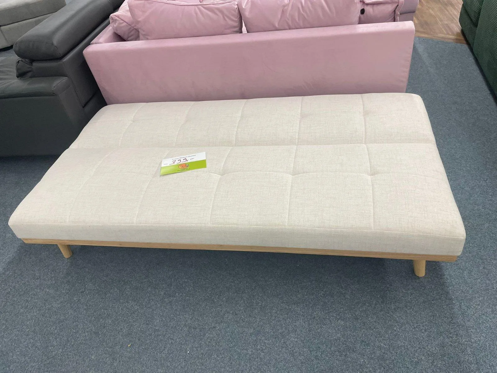 Schlafsofa in Creme mit Stil - Bild 2