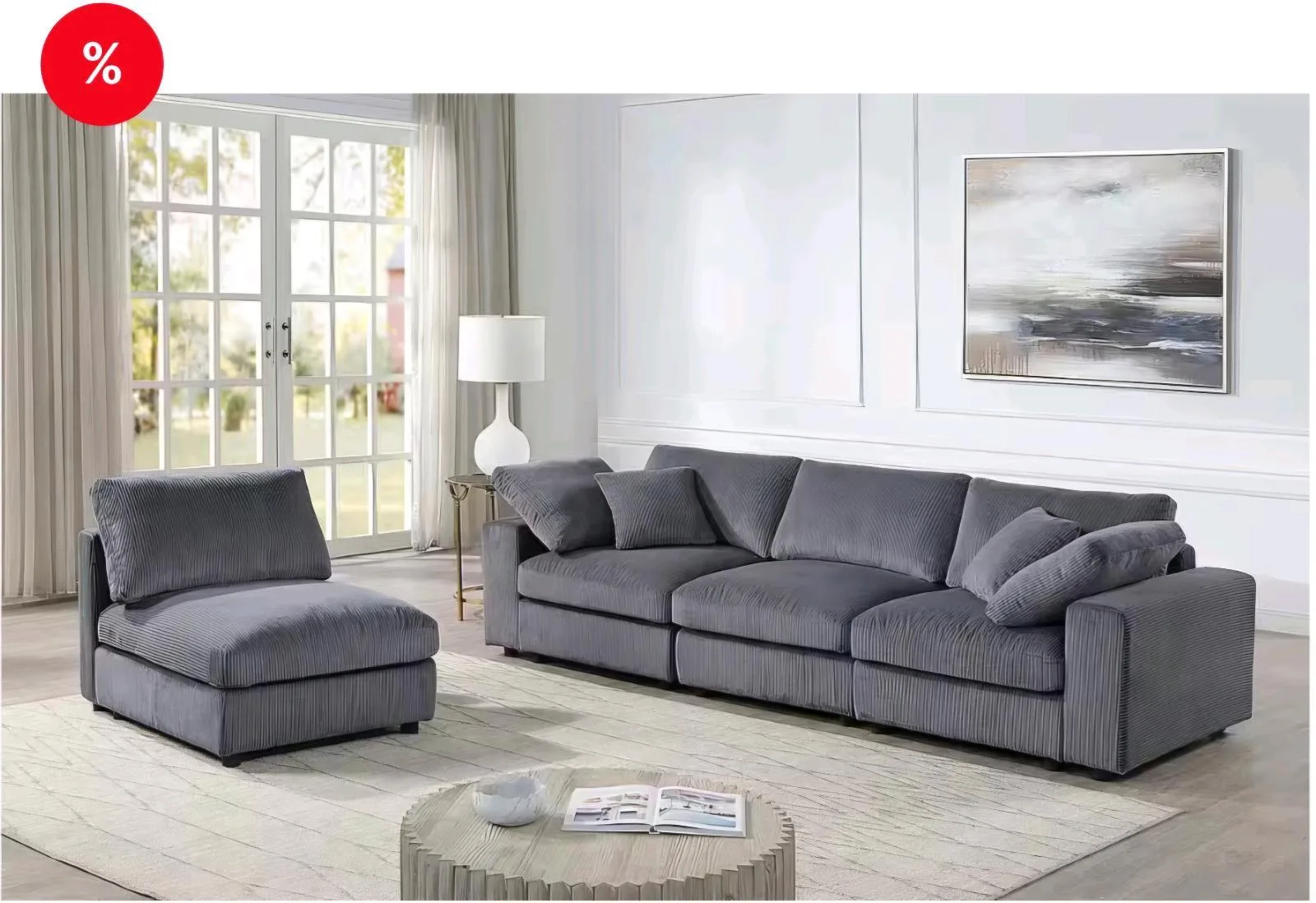 XXL Modulsofa mit individuellen Stellmöglichkeiten