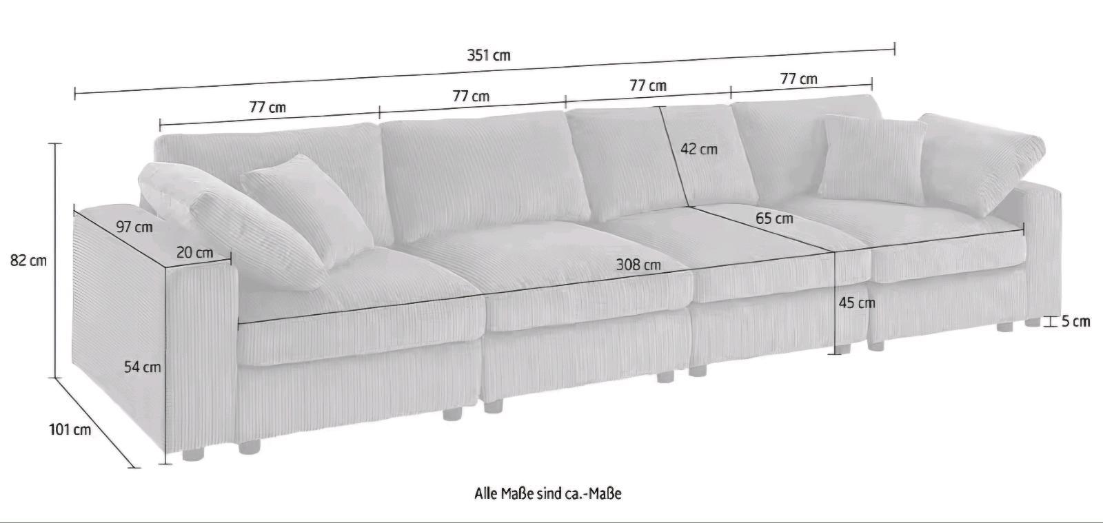 XXL Modulsofa mit individuellen Stellmöglichkeiten - Bild 6