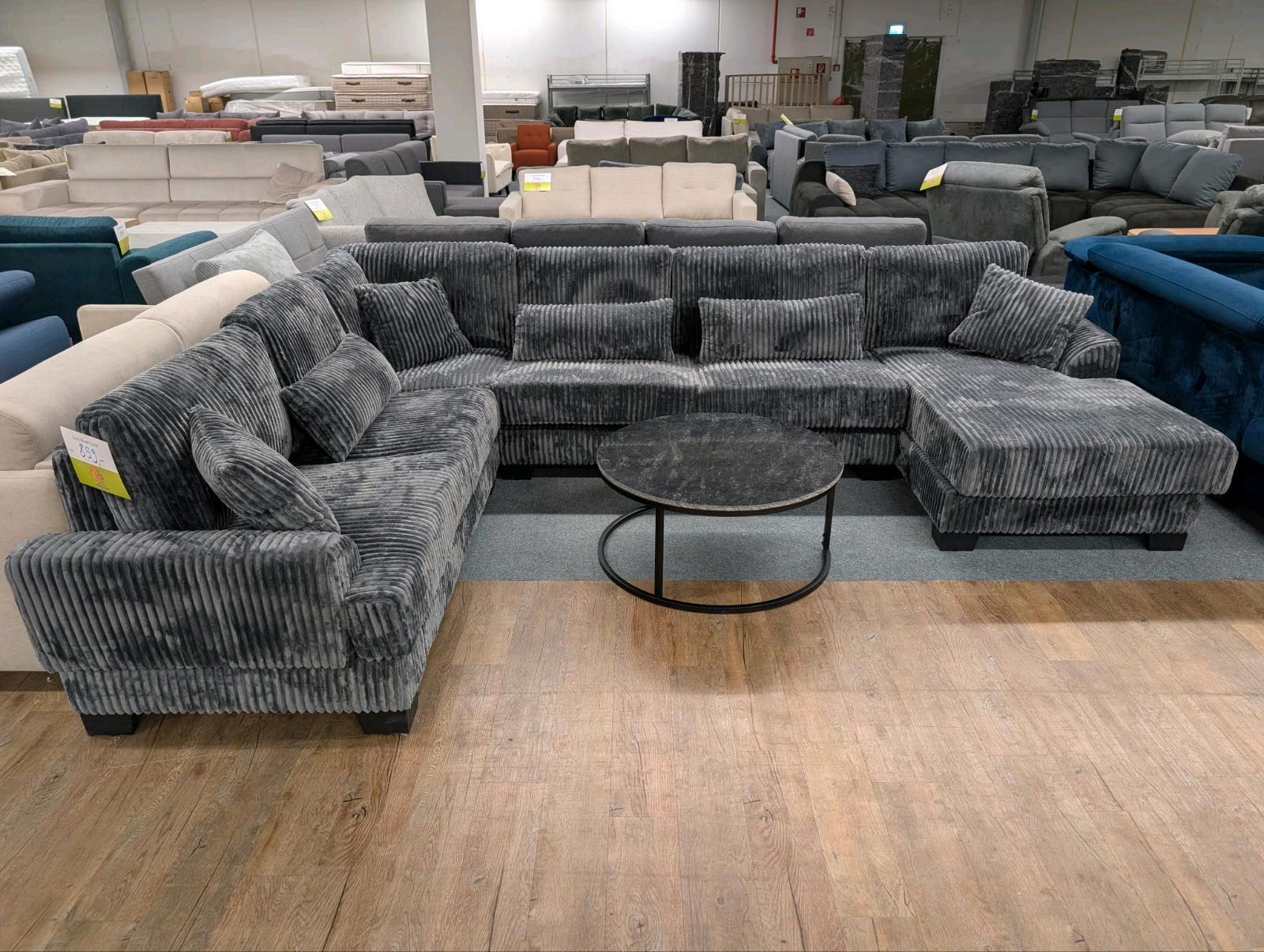 XXL Wohnlandschaft mit Cordbezug - Bild 2