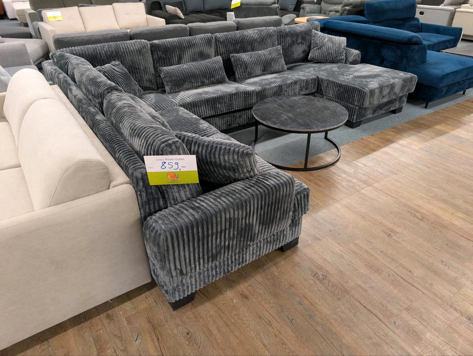 XXL Wohnlandschaft mit Cordbezug - Bild 3