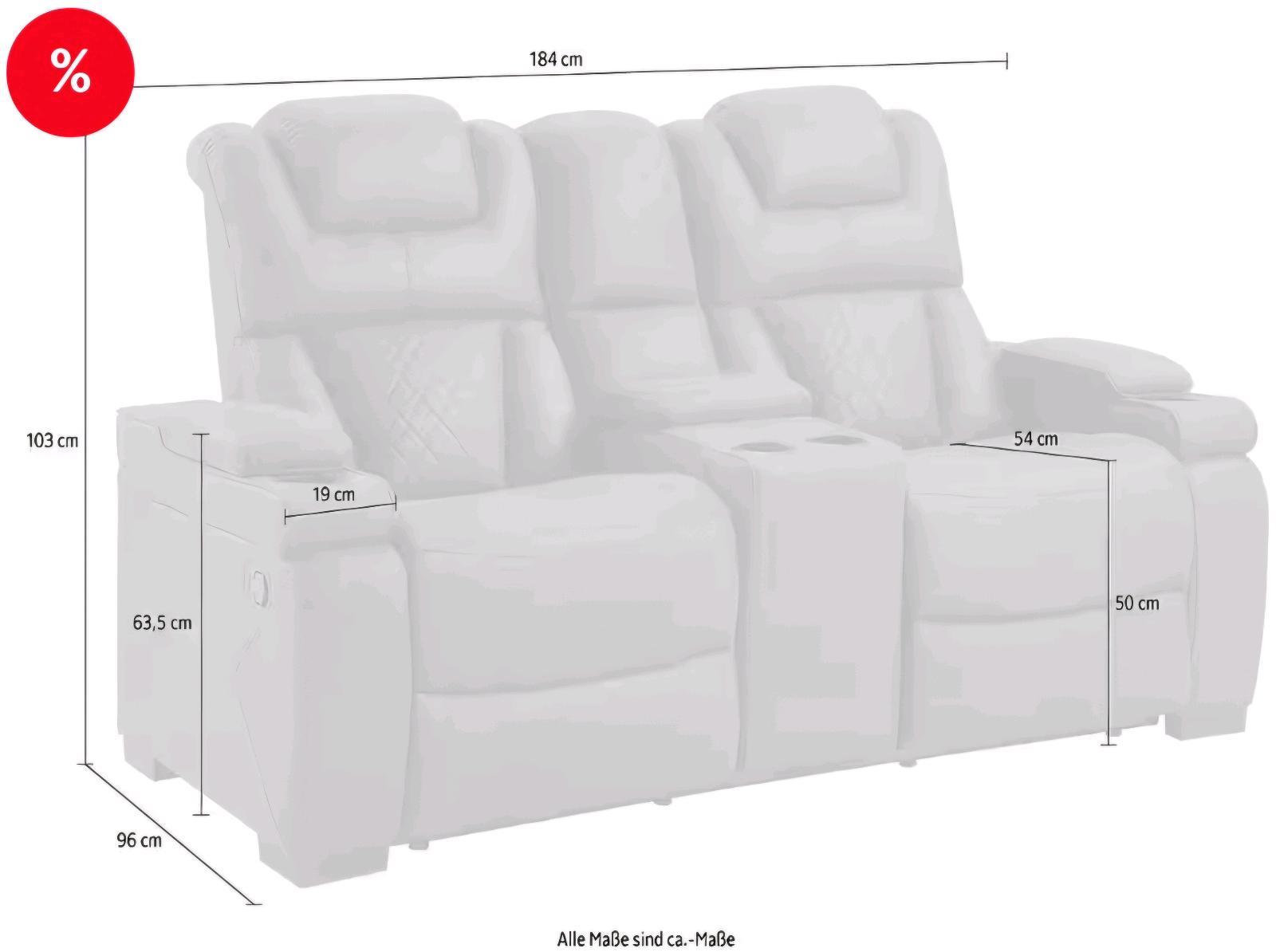 2-Sitzer Relax-Sofa mit Stauraum - Bild 4